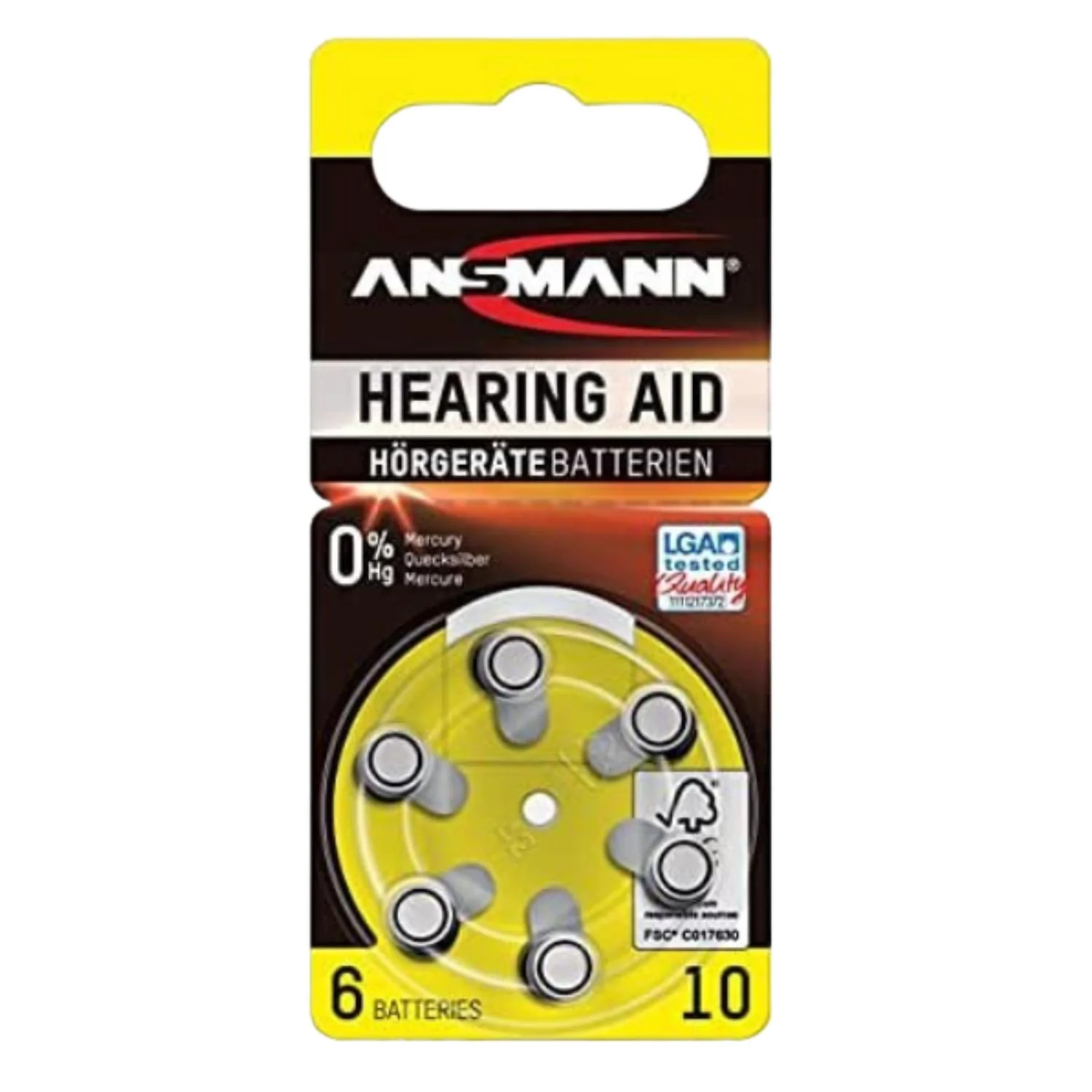Ansmann Hearing Aid Battery 10