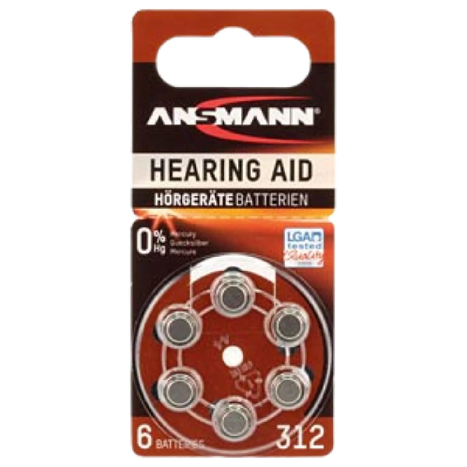 Ansmann Hearing Aid Battery 312
