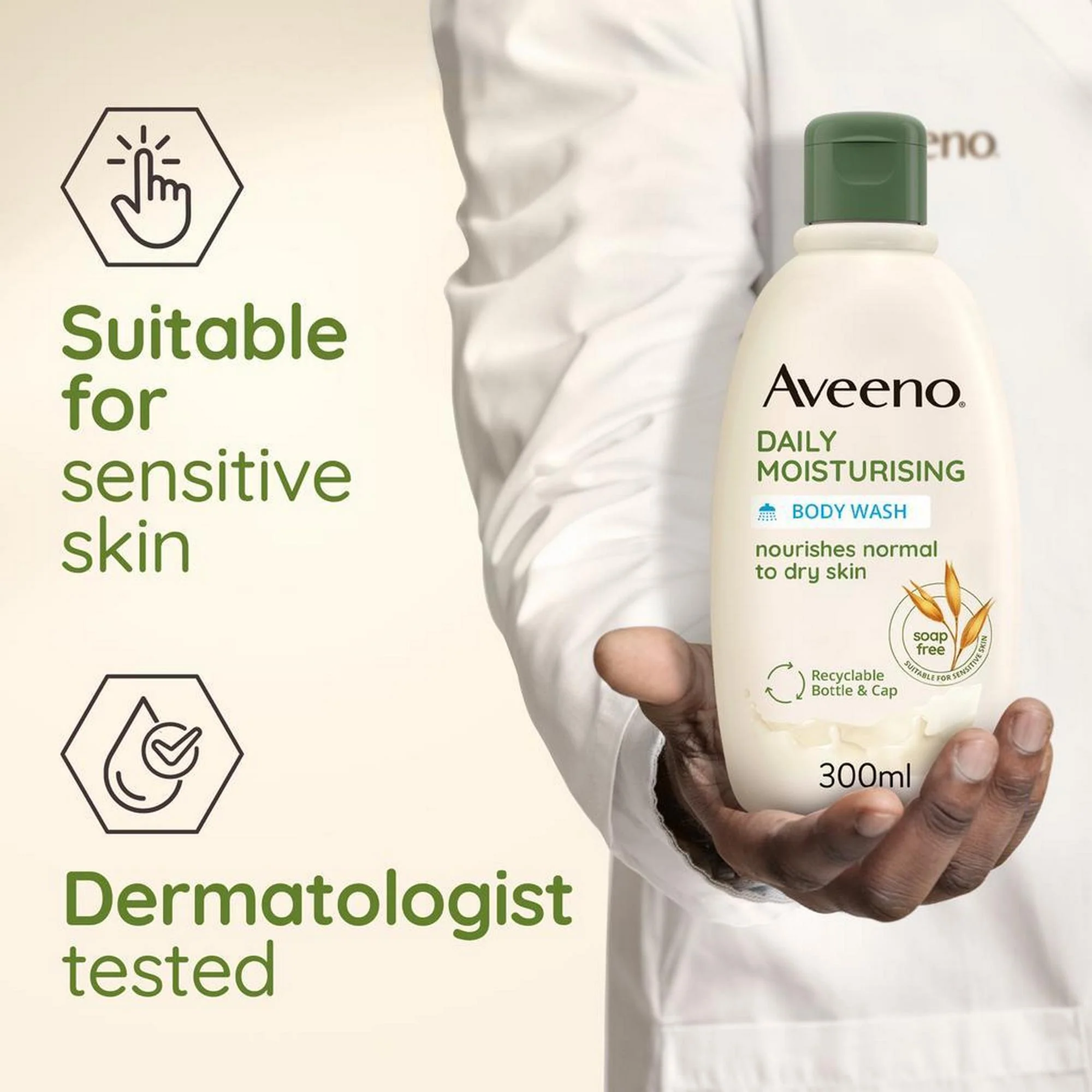 Aveeno Daily Moisturising Body Wash 300ml - Image 4