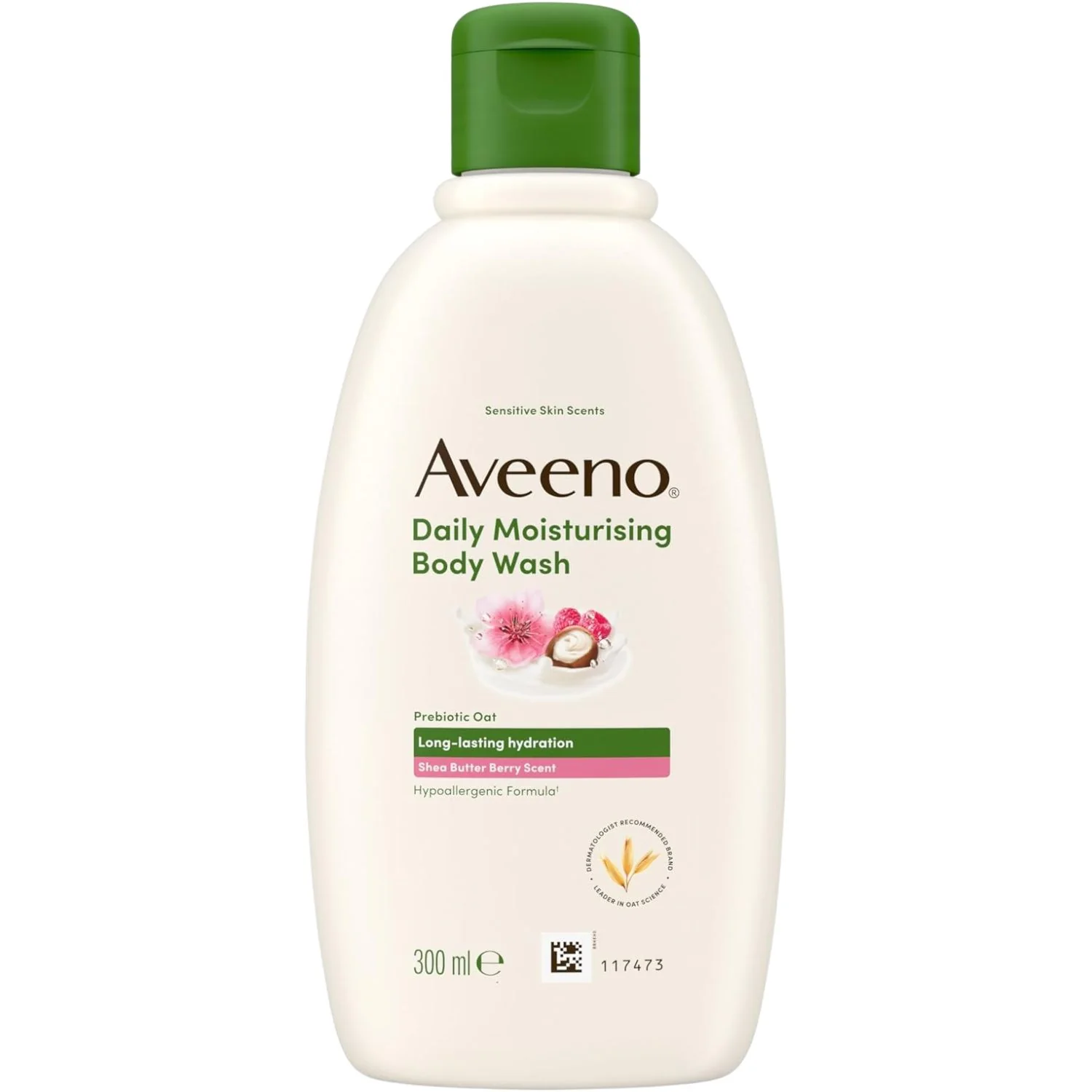 Aveeno Daily Moisturising Shea Butter & Berries Body Wash 300ml