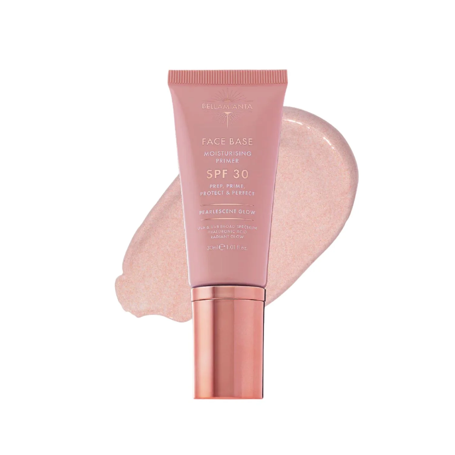 Bellamianta Face Base SPF 30 Moisturising Primer - Pearlescent Glow