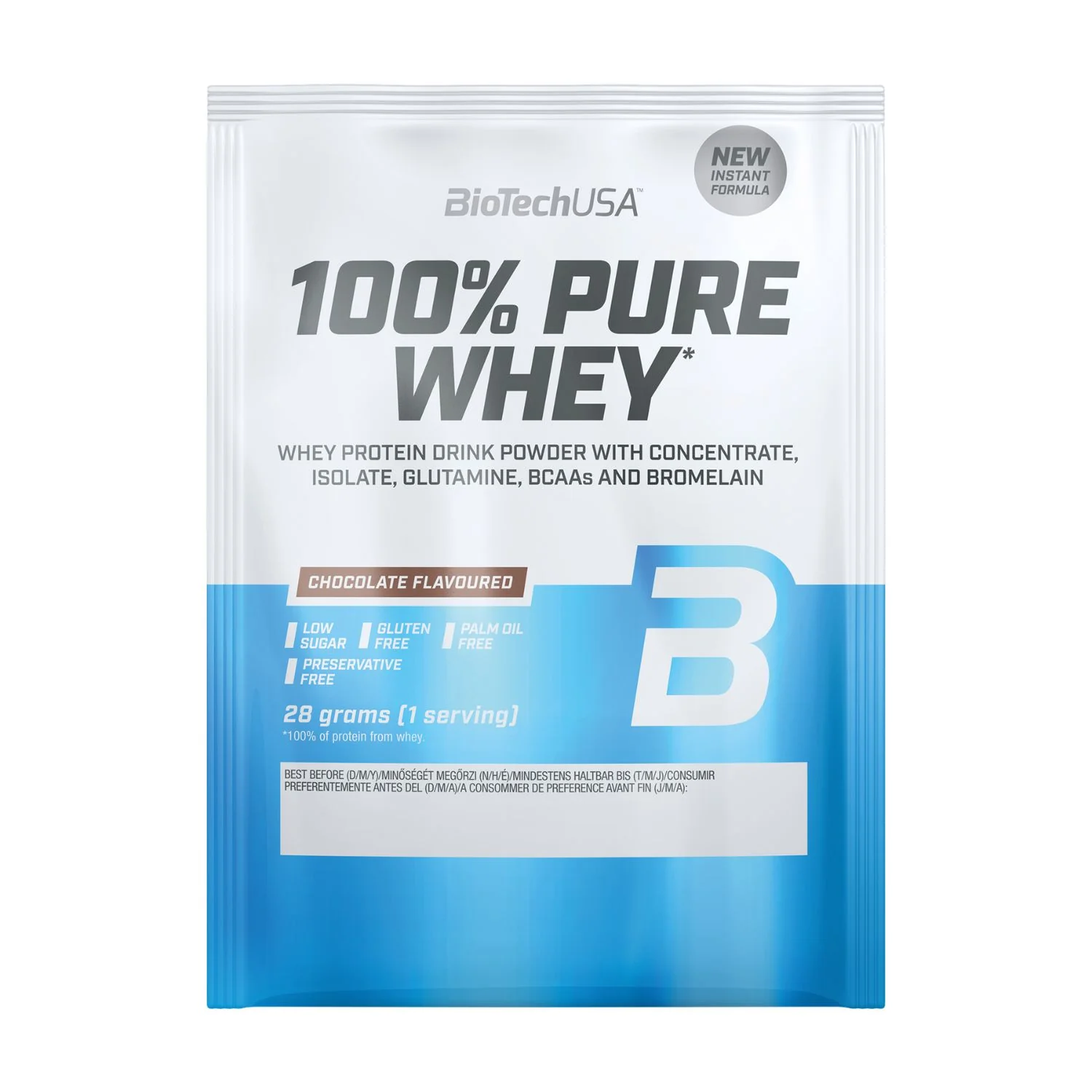 BioTech USA 100% Pure Whey Protein Chocolate 28g