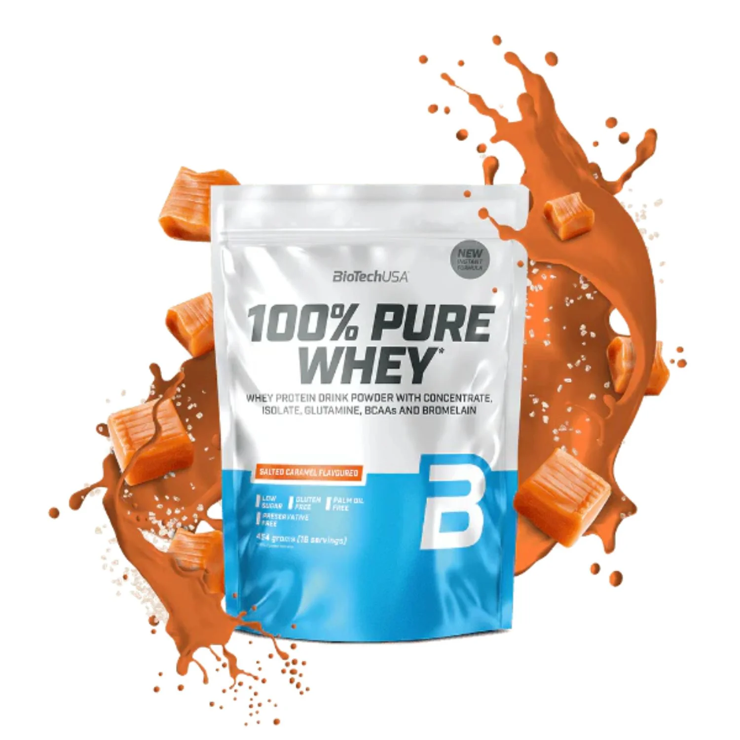 BioTech USA 100% Pure Whey Protein Salted Caramel 400g