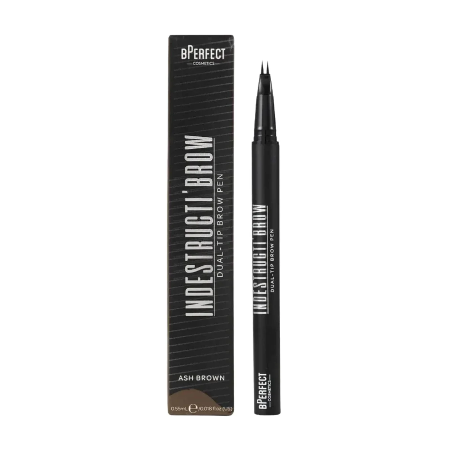 BPerfect Indestructi’Brow Dual-Tip Brow Pen - Ash Brown
