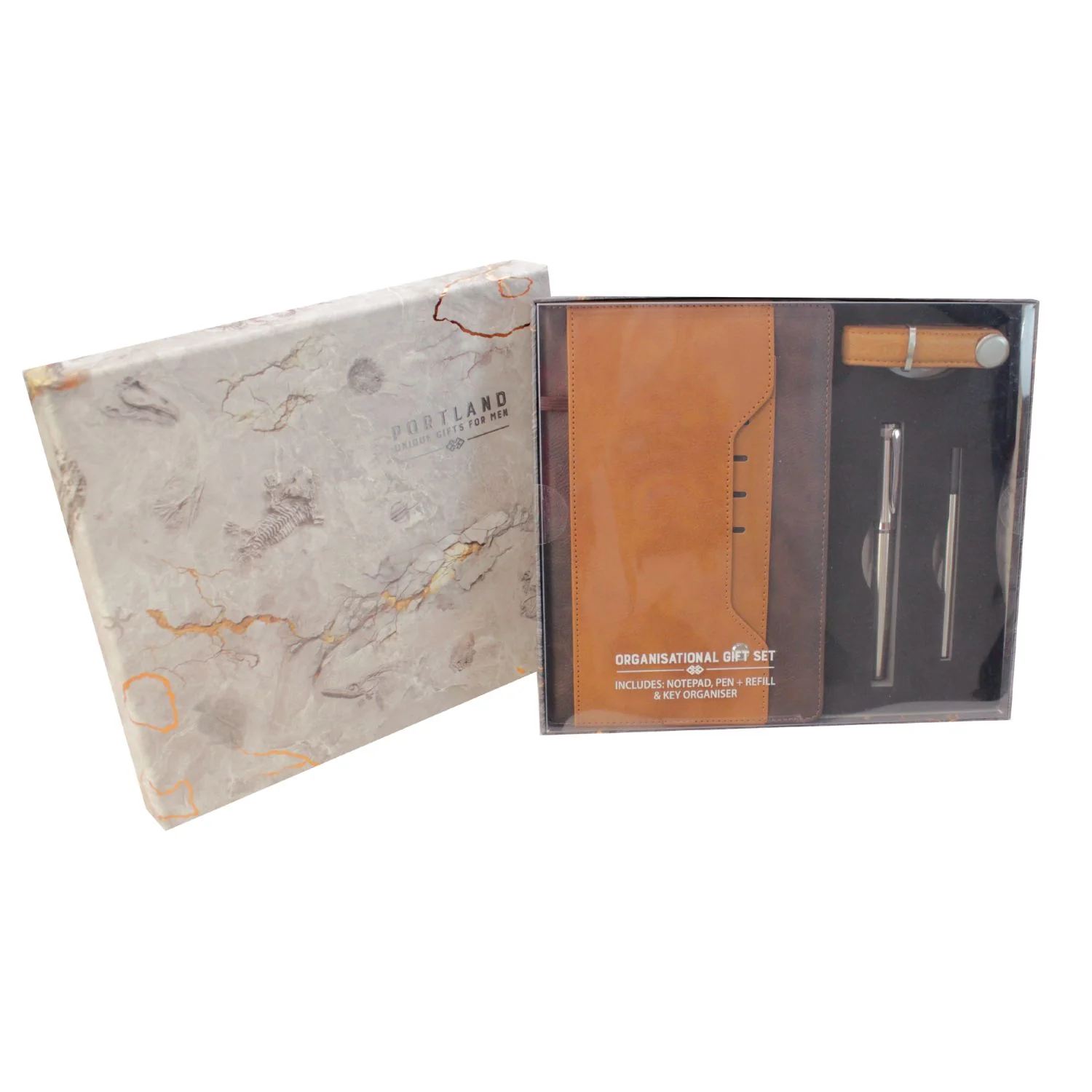 Brandwell 3 Piece Gift Set – Brown & Tan - Image 2