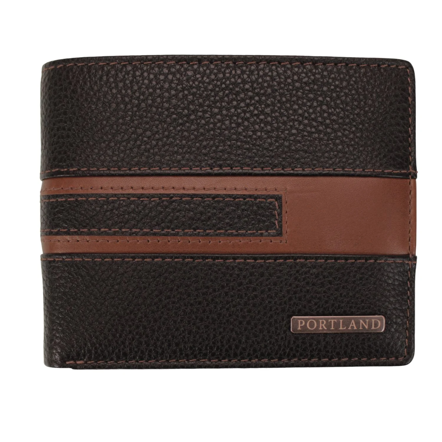 Brandwell Leather Billfold Wallet – Black