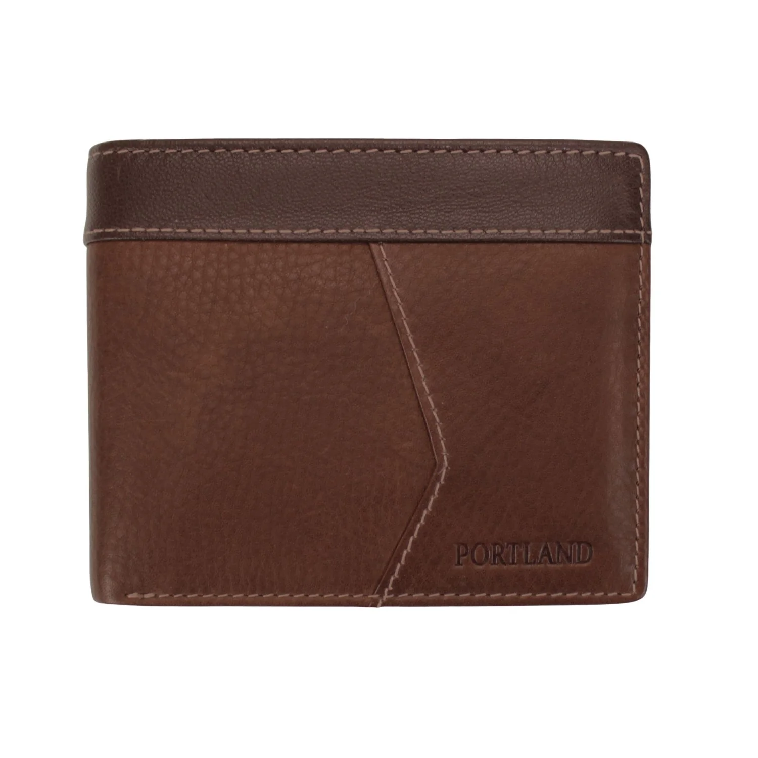Brandwell Leather Billfold Wallet – Brown