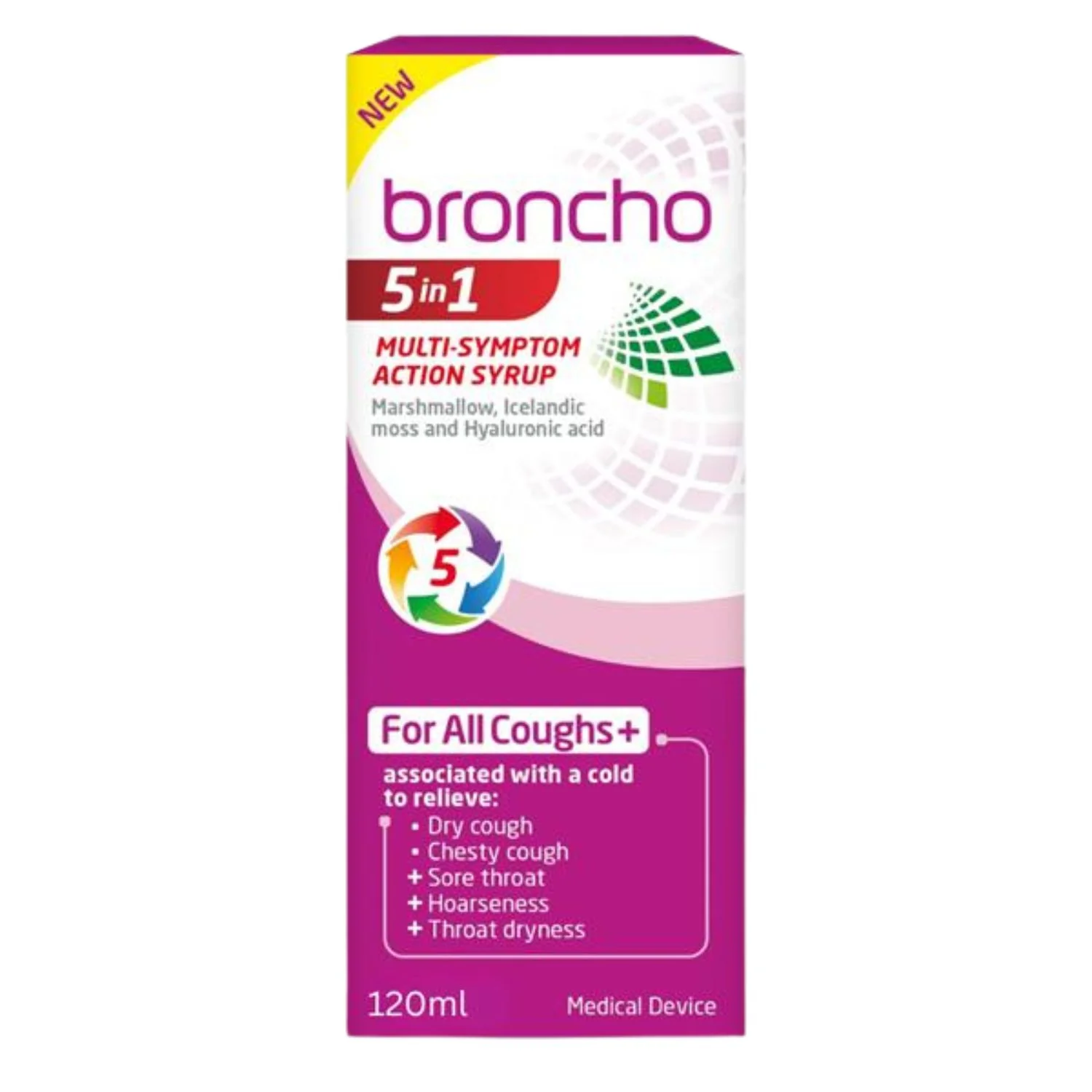 Bronchostop 5in1 Multi-Action Syrup – 120ml