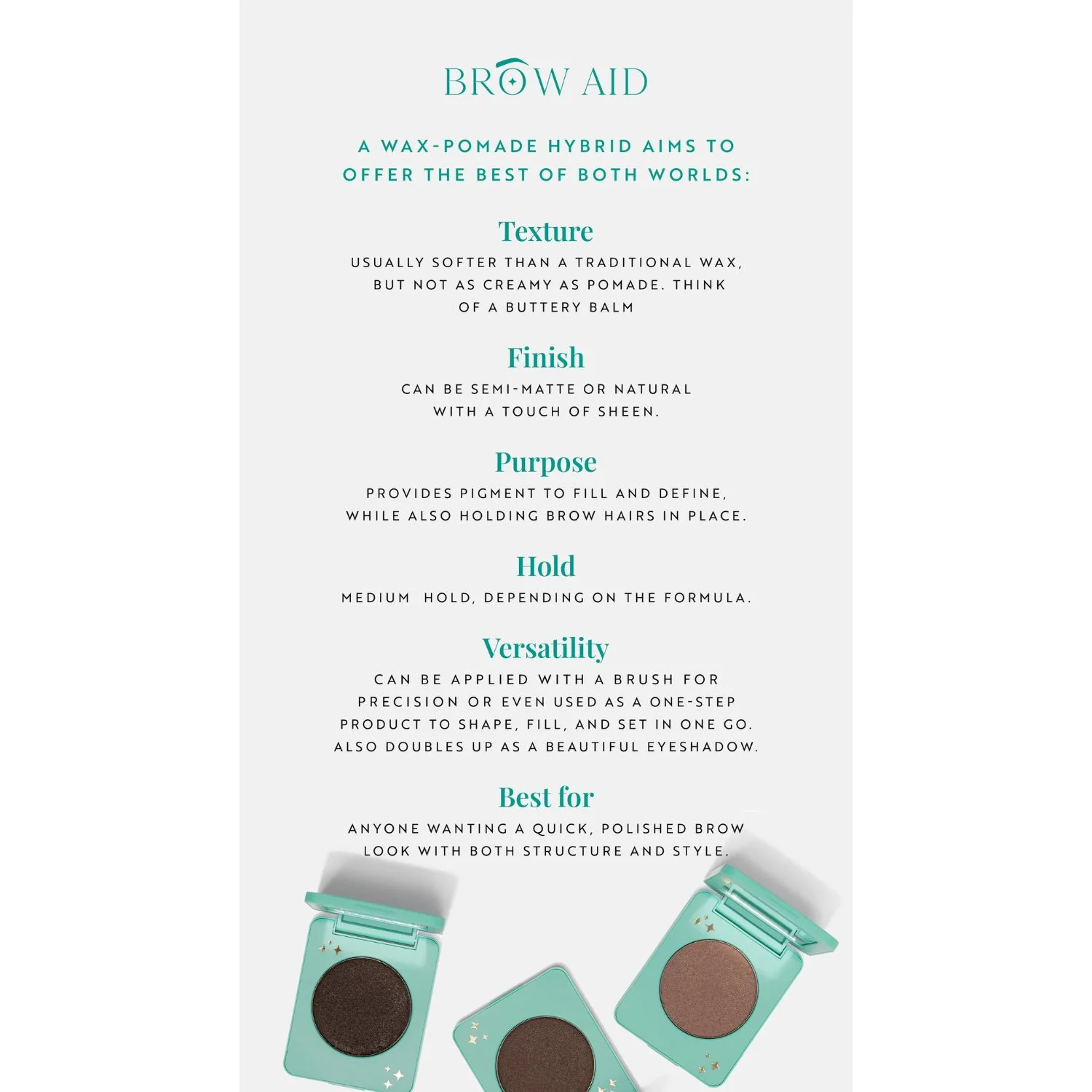 Brow Aid Smooth Sculpt Pomade Dark - Image 2