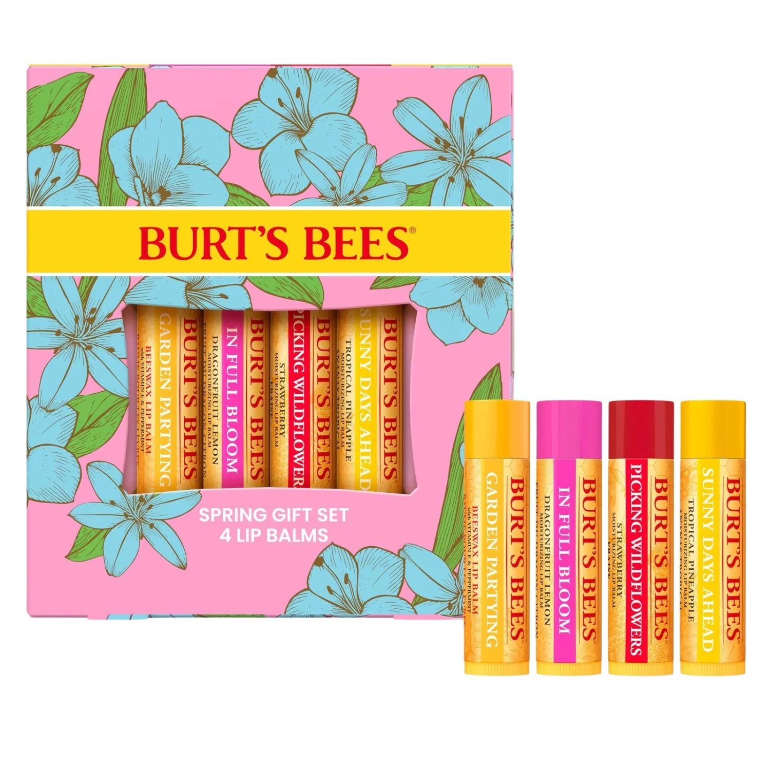 Burt’s Bees In Full Bloom Lip Balm Gift Set