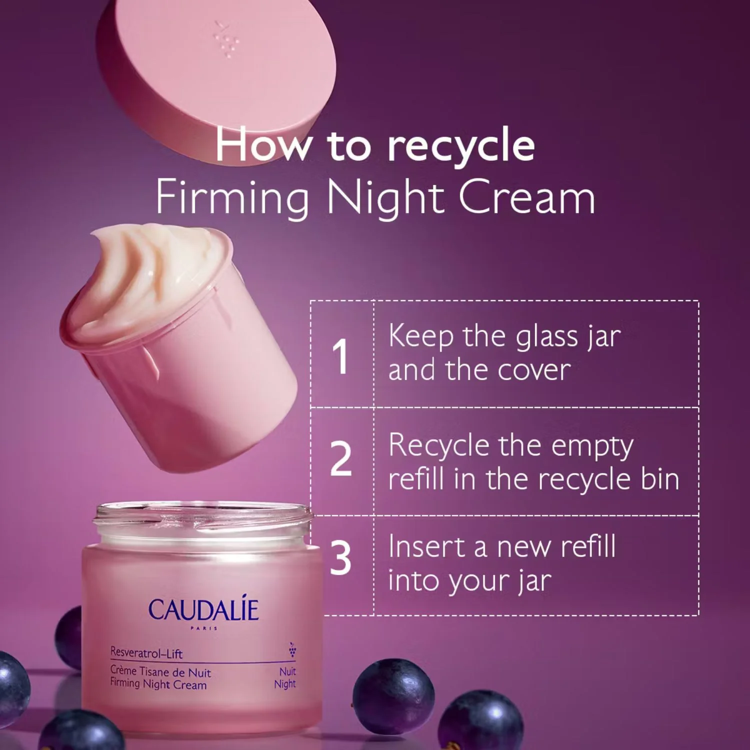 Caudalie Resveratrol-Lift Firming Night Cream Refill - Image 2