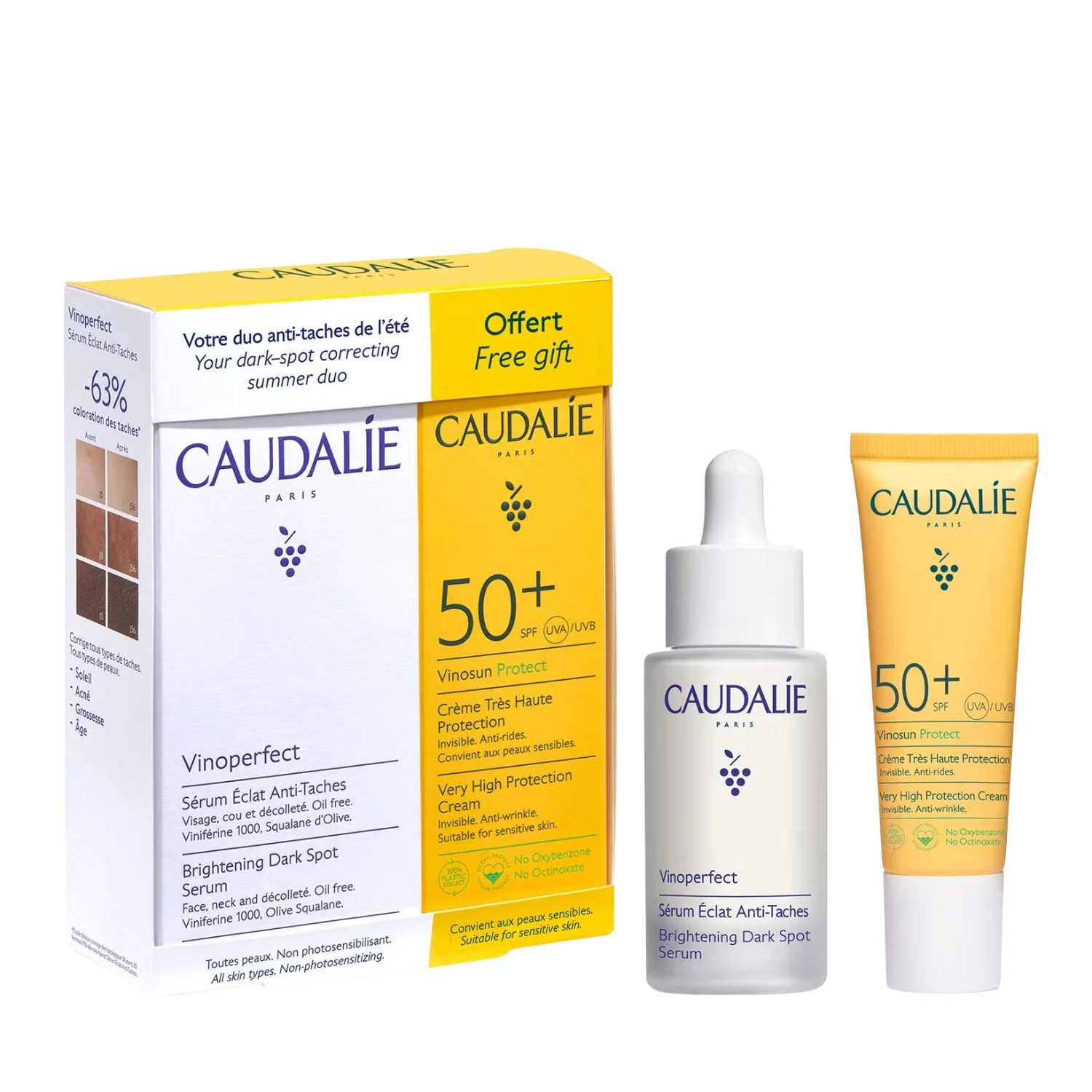 Caudalie Vinoperfect Serum & Suncare Set