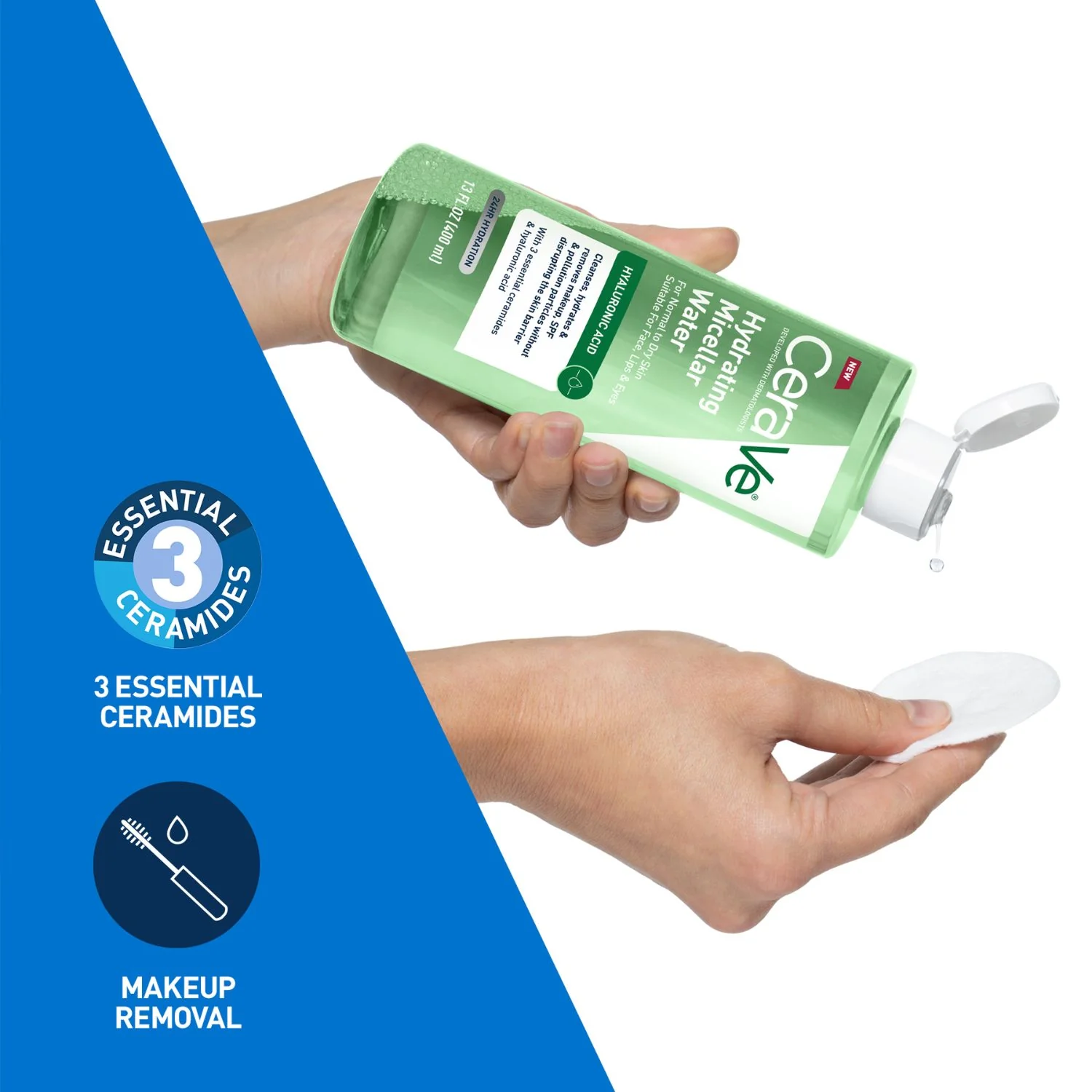 CeraVe Micellar Hydrating Cleanser 400ml - Image 3