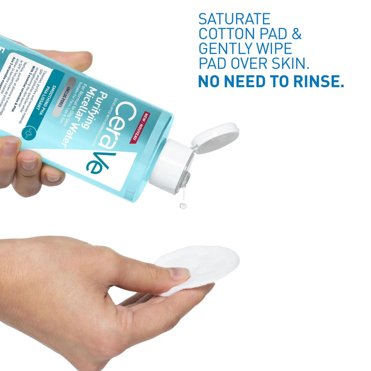 CeraVe Micellar Purifying Cleanser 400ml - Image 3