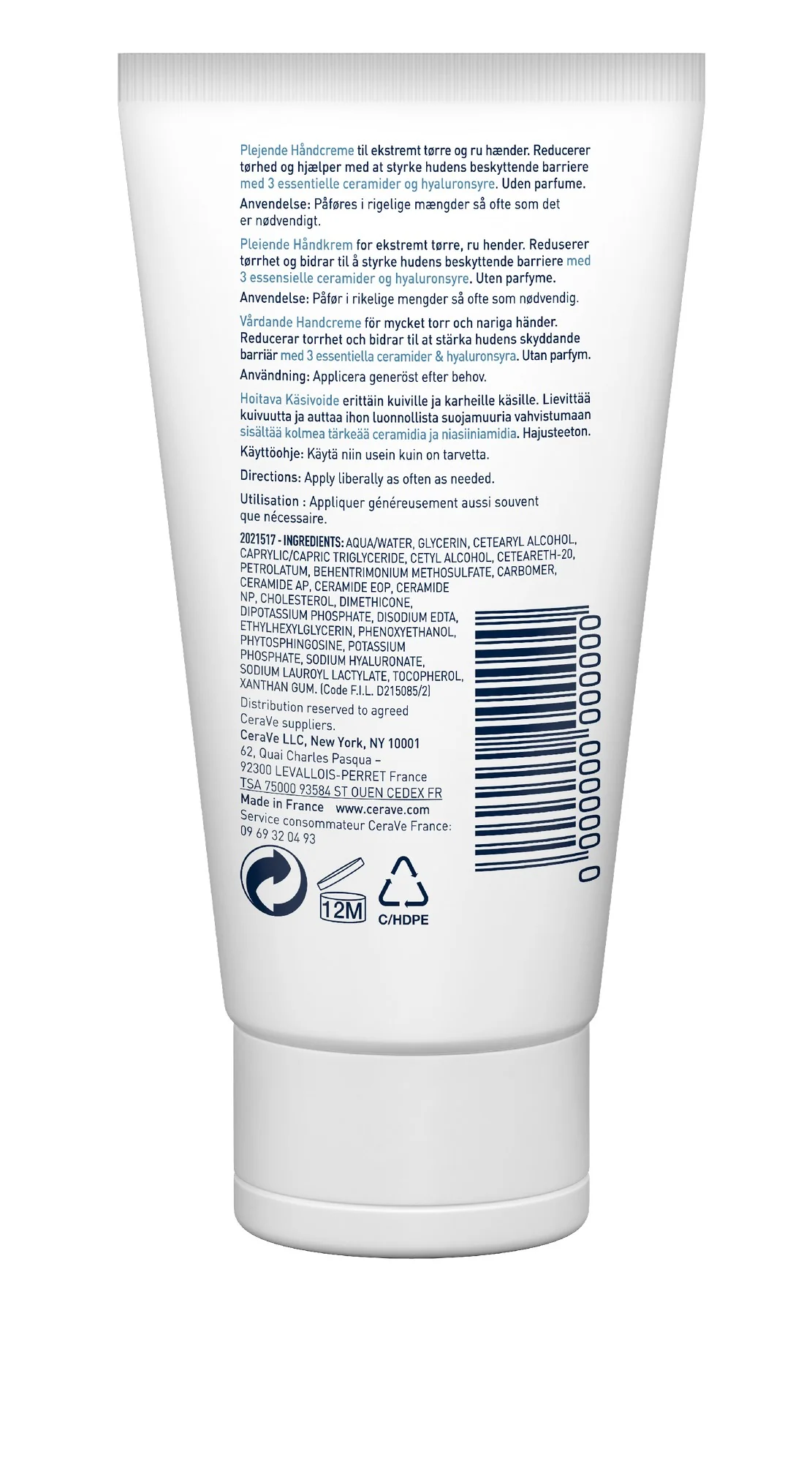 CeraVe Reparative Hand Cream 50ml - Image 2