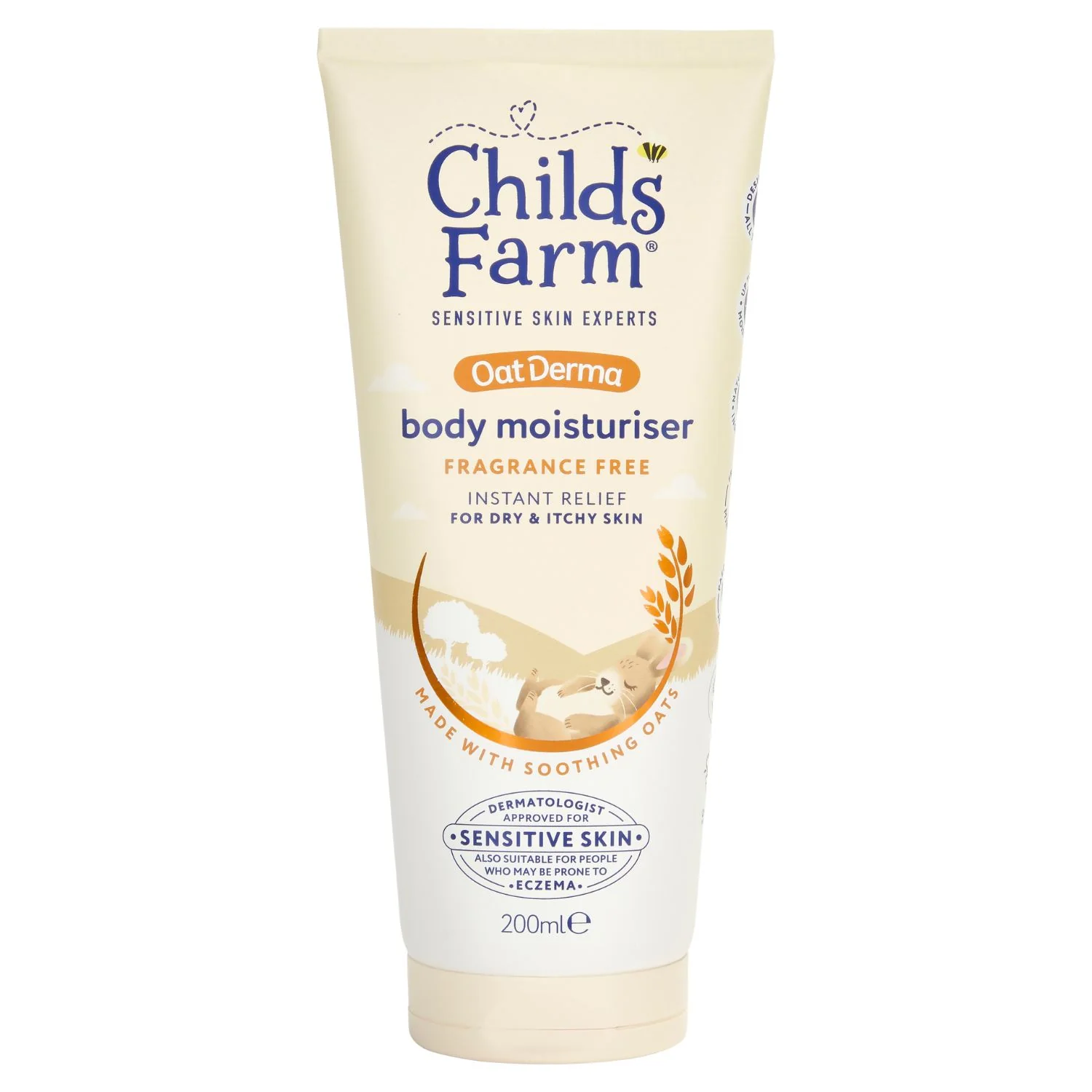 Childs Farm OatDerma Body Moisturiser Fragrance Free 200ml