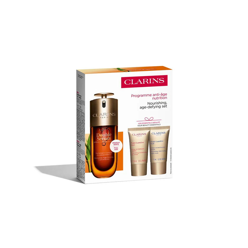 Clarins Double Serum & Nutri-Lumiere Value Pack - Image 2
