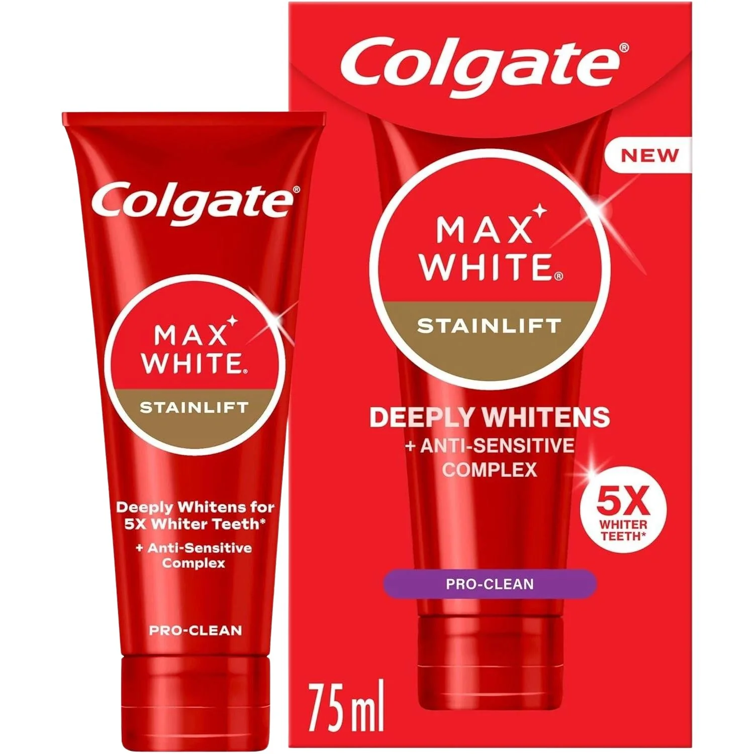 Colgate Max White Expert & Anti Stain Whitening Toothpaste 75ml