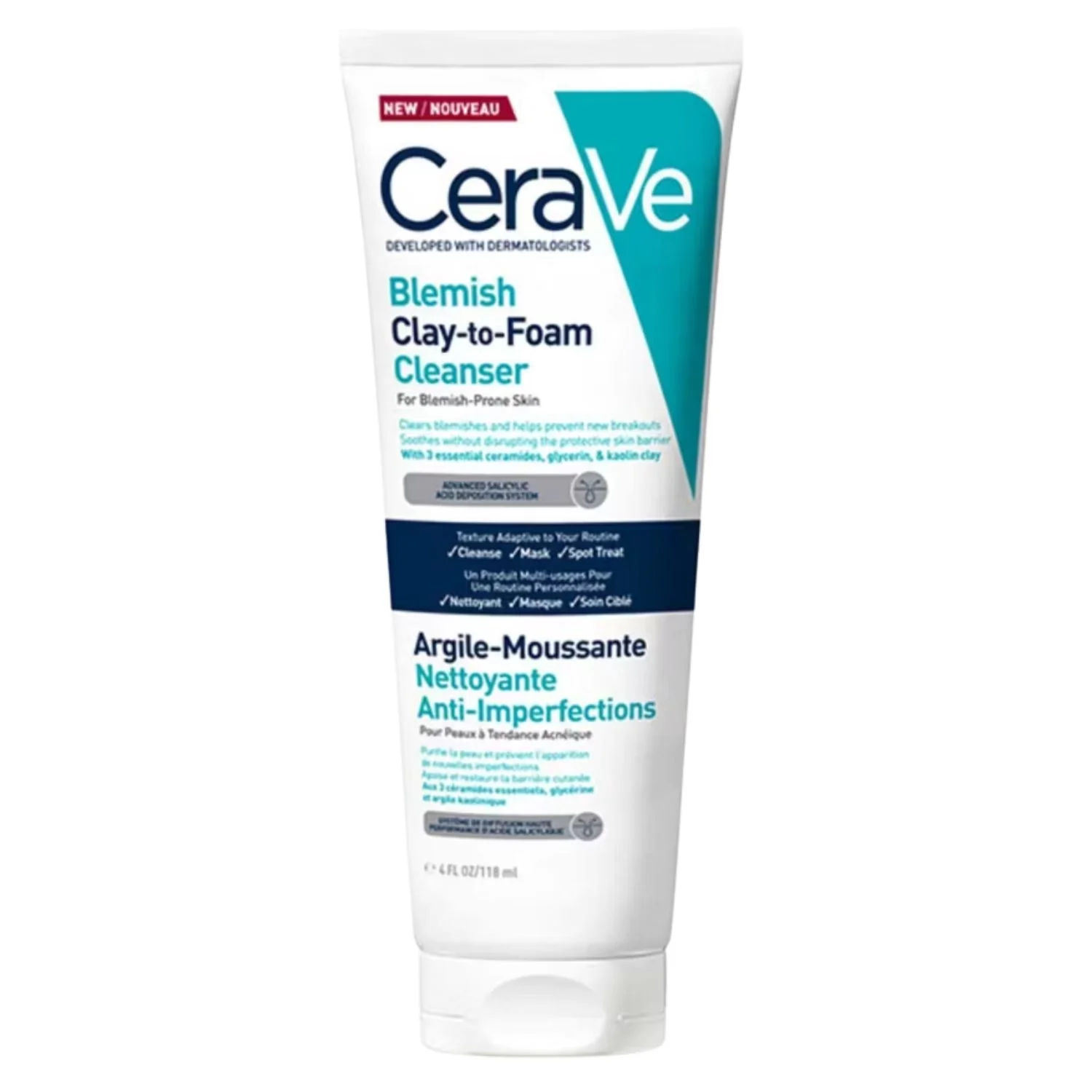 CeraVe Blemish Clay-to-Foam Cleanser 118ml