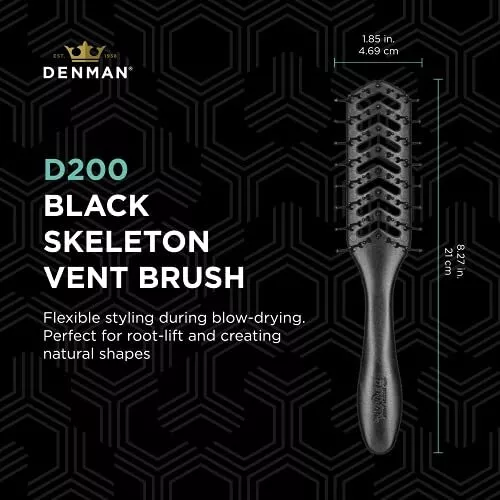 Denman D200 The Skeleton Vent Hair Brush - Image 2