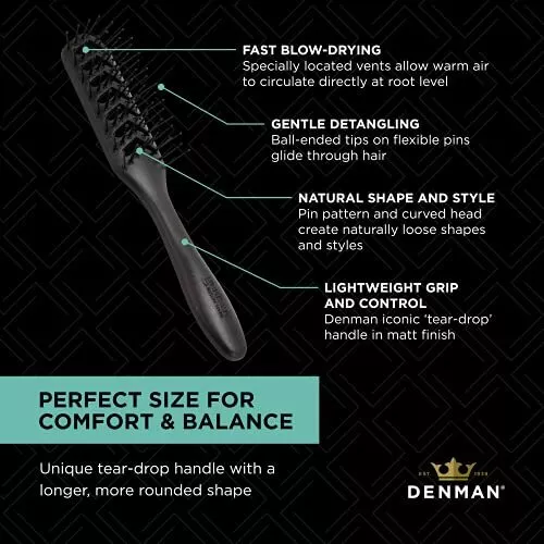 Denman D200 The Skeleton Vent Hair Brush - Image 3