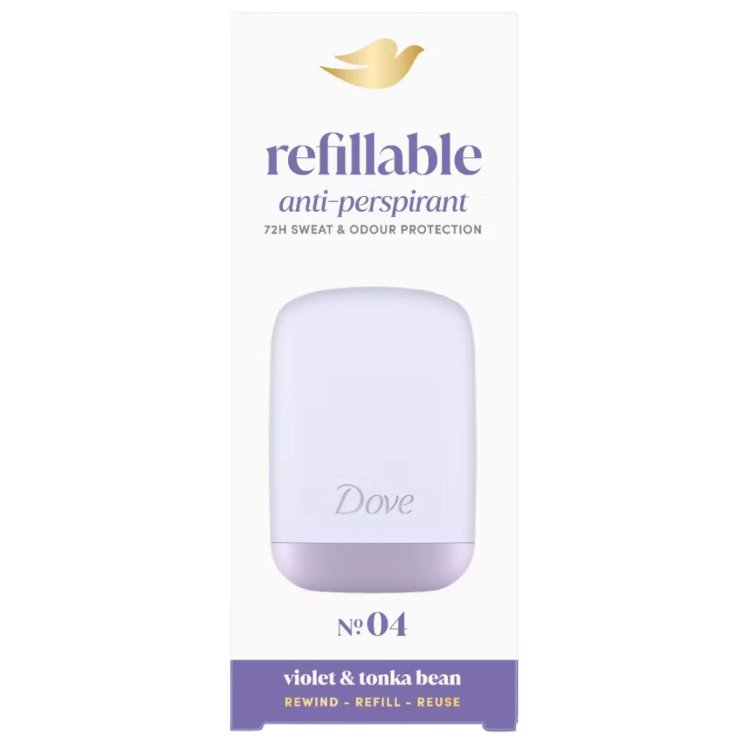 Dove Violet & Tonka Bean Refillable Anti-Perspirant Starter Kit
