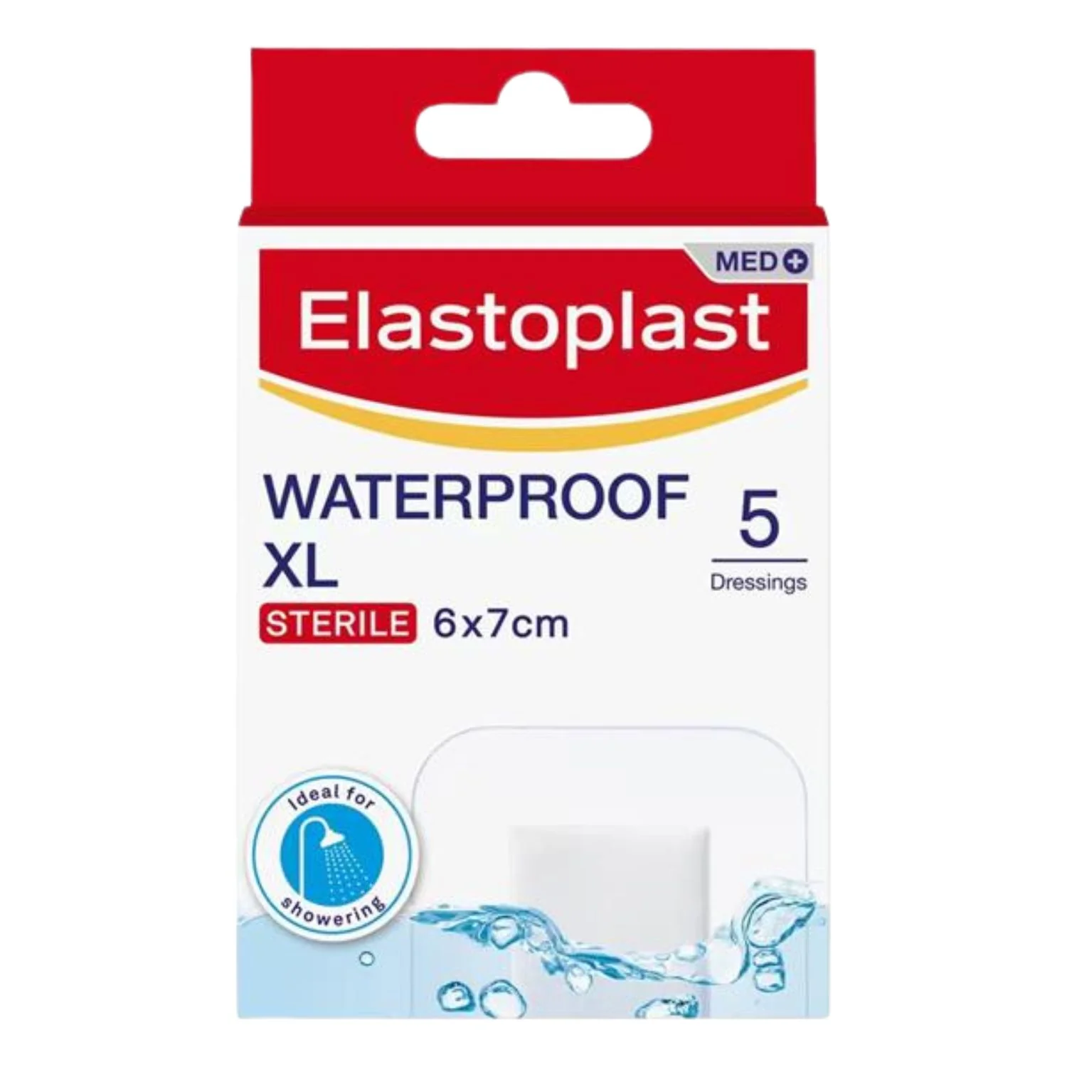 Elastoplast XL Waterproof Dressings 6 x 7cm – 5 Pack