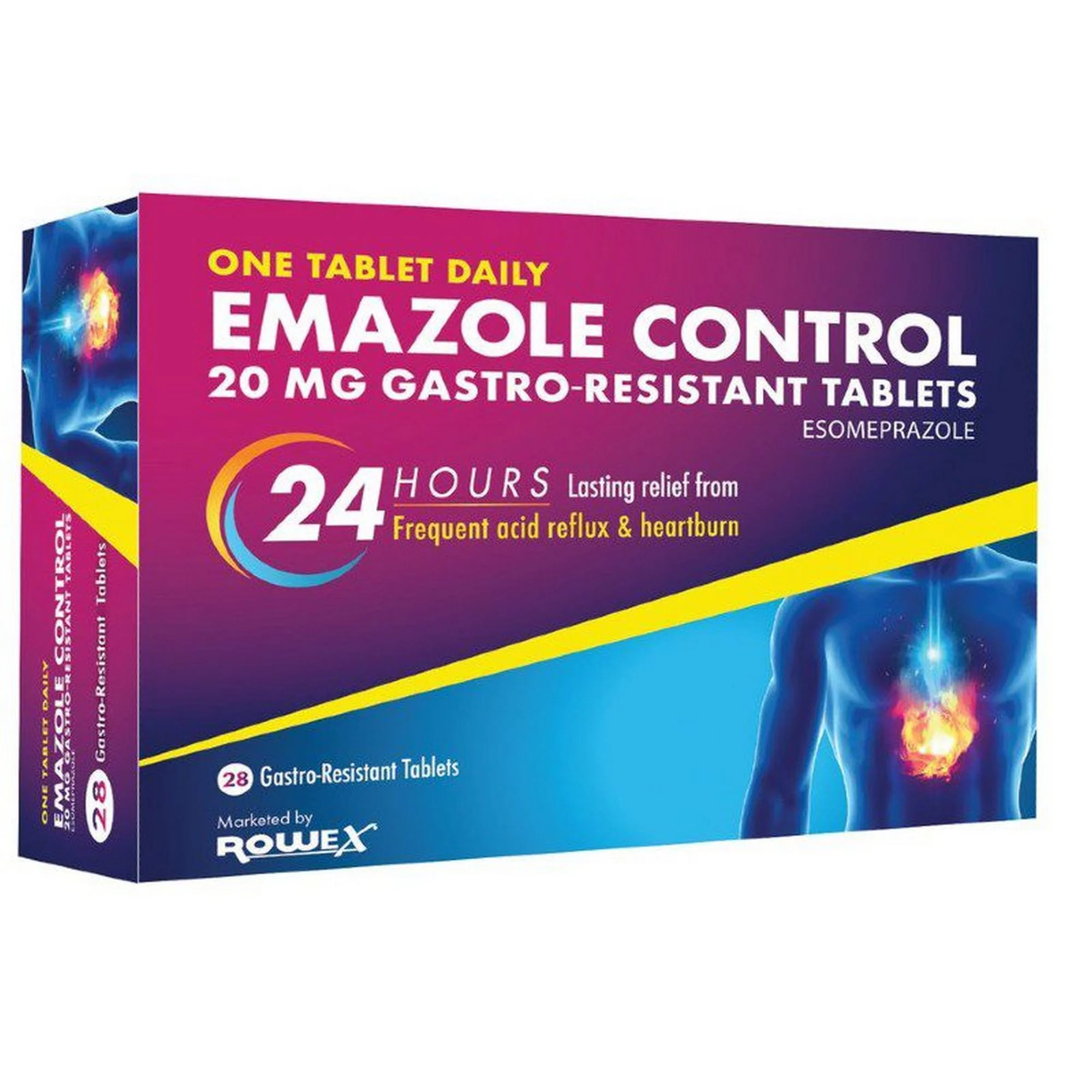 Emazole Control 20MG Gastro Resistant Tablets 28S - Image 2