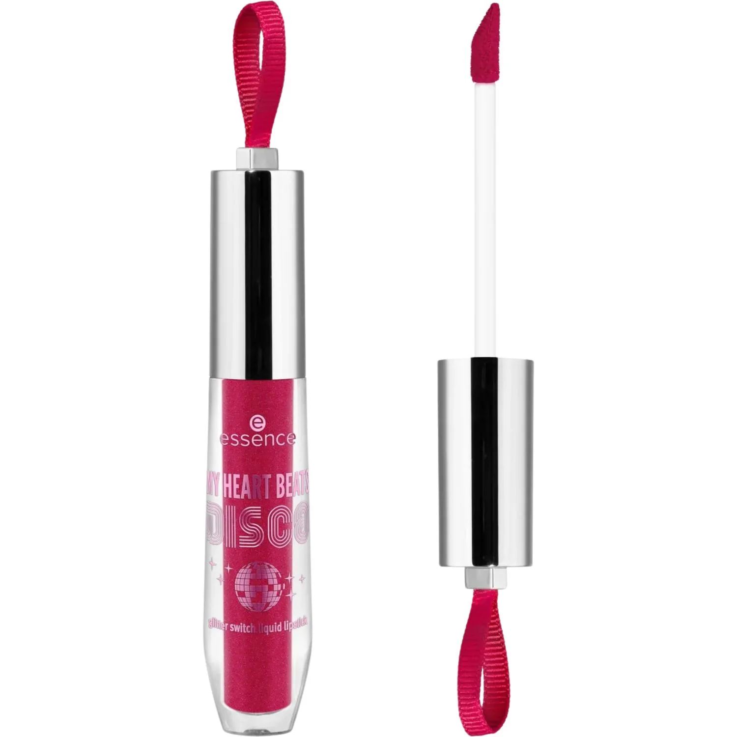 Essence My Heart Beats Disco Glitter Switch Liquid Lipstick – 01 Ready Set Disco