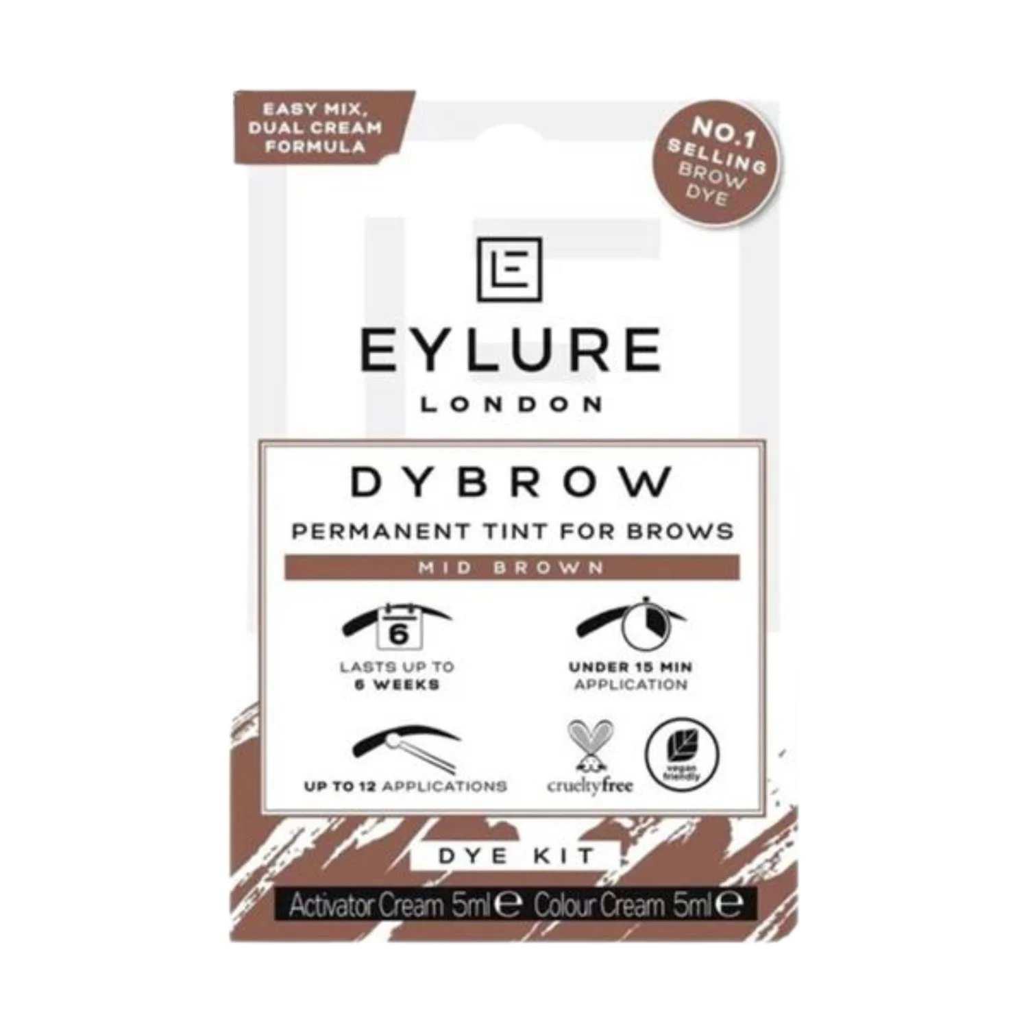 Eylure Dybrow Kit – Mid Brown