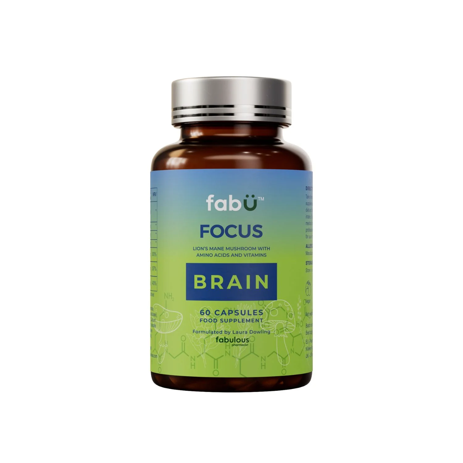 FabU Brain Focus Capsules - 60 Capsules