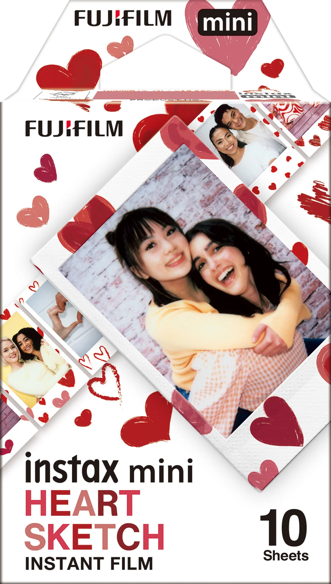 Fujifilm Instax Mini Heart Sketch Instant Film 10 Sheets - Image 4