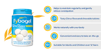Fybogel Fibre Chews Citrus Flavoured Chewable Tablets 60s - Image 7
