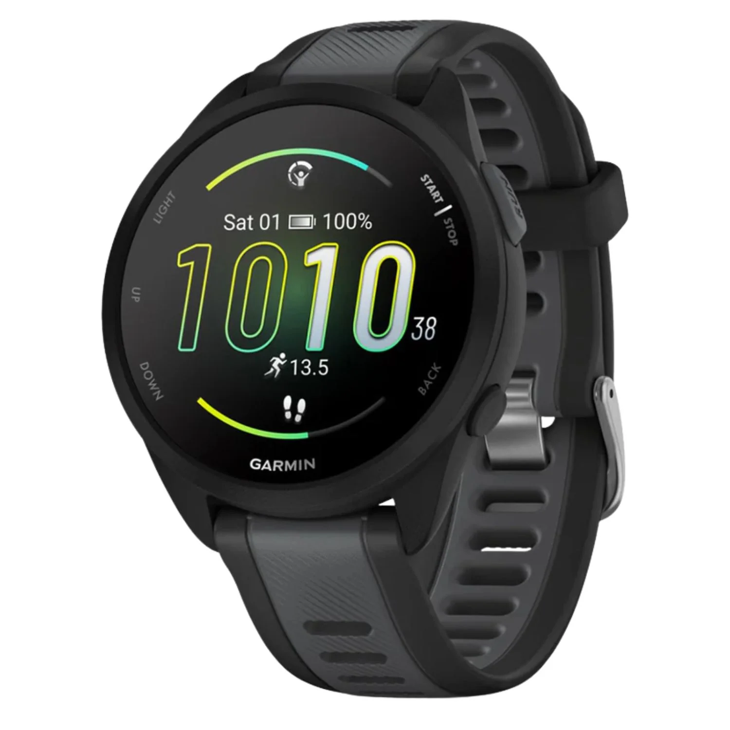 Garmin Forerunner 165 Music GPS Smartwatch – Black & Slate Grey