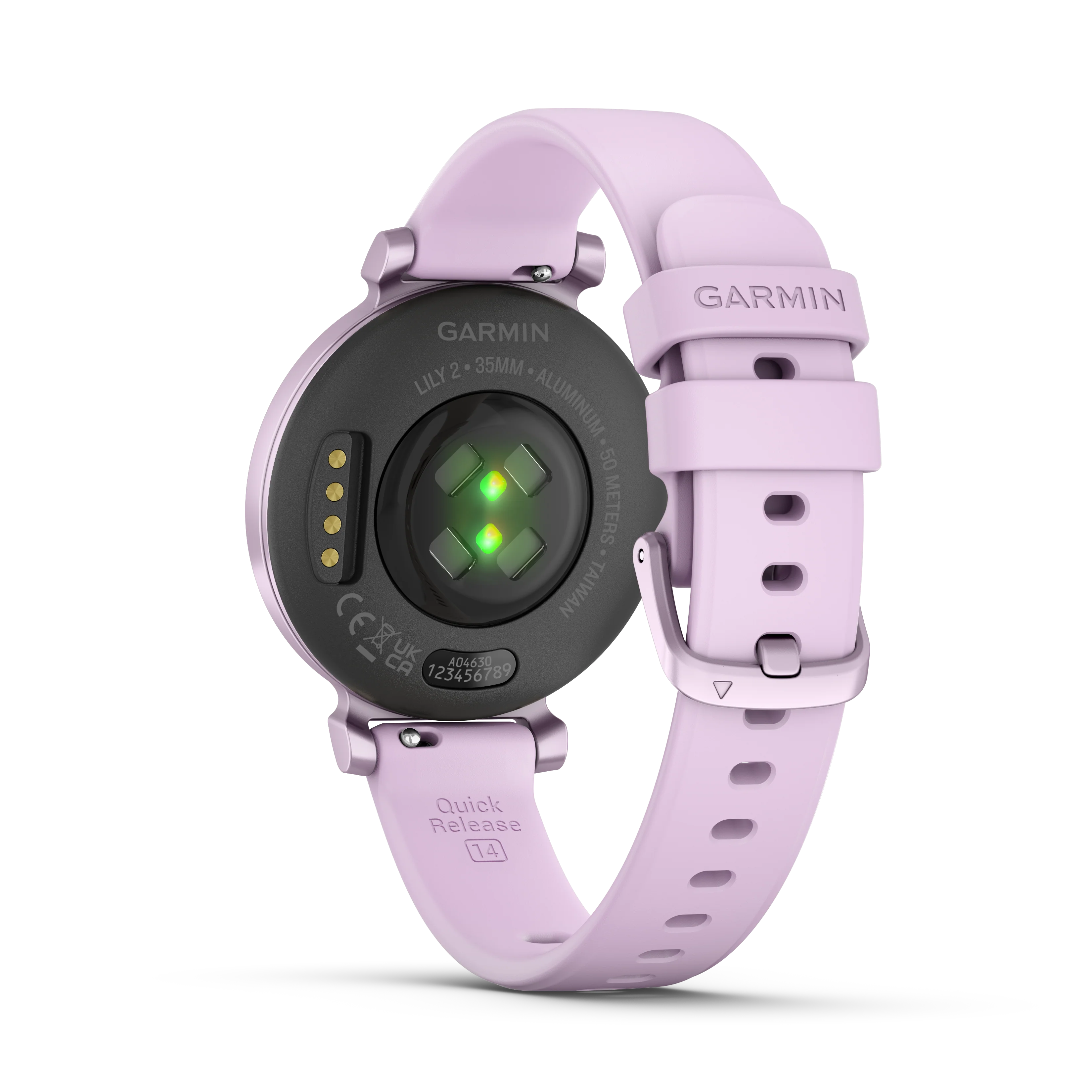 Garmin Lily 2 Metallic + Lilac Smart Watch With Lilac Silicone Band - Image 4
