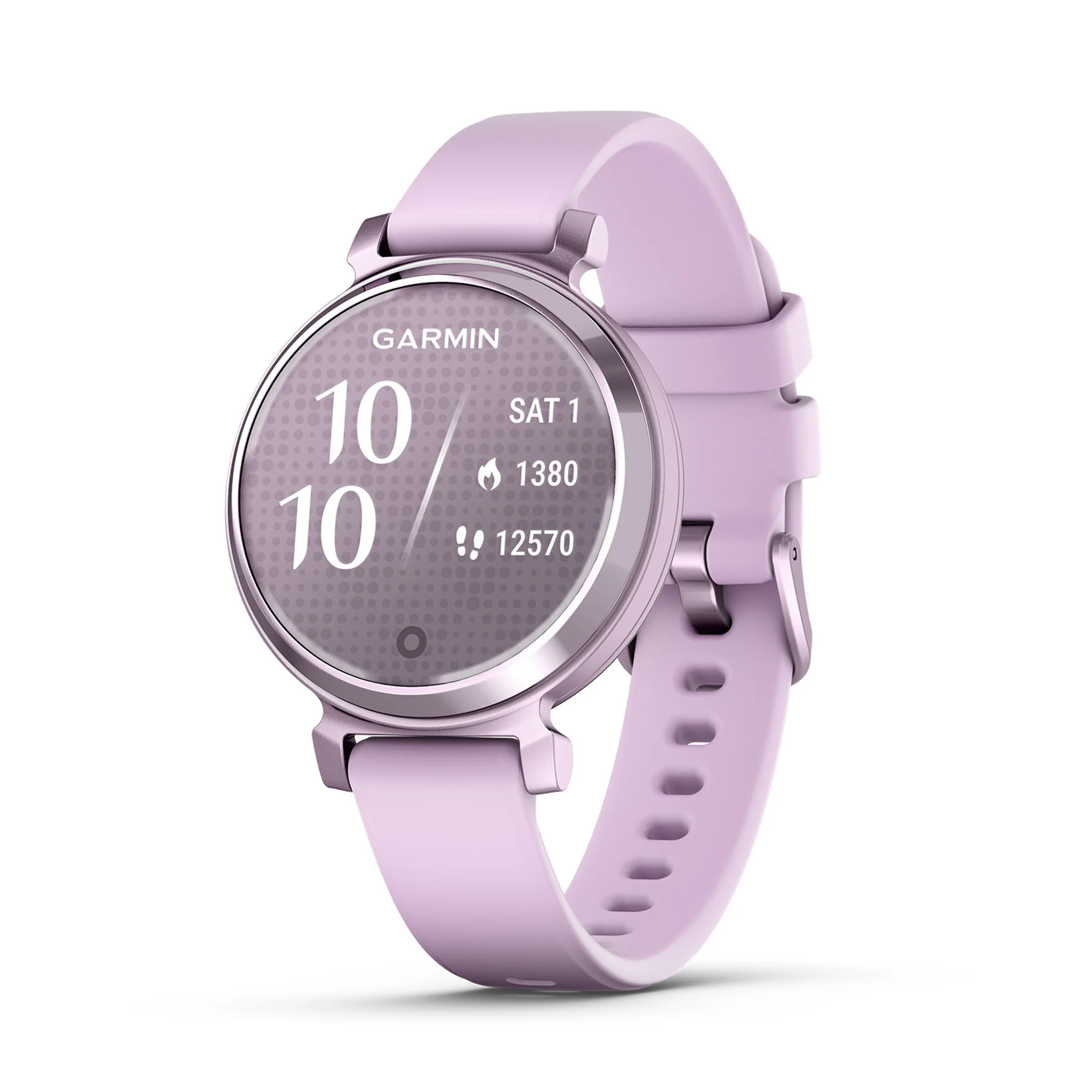 Garmin Lily 2 Metallic + Lilac Smart Watch With Lilac Silicone Band - Image 5