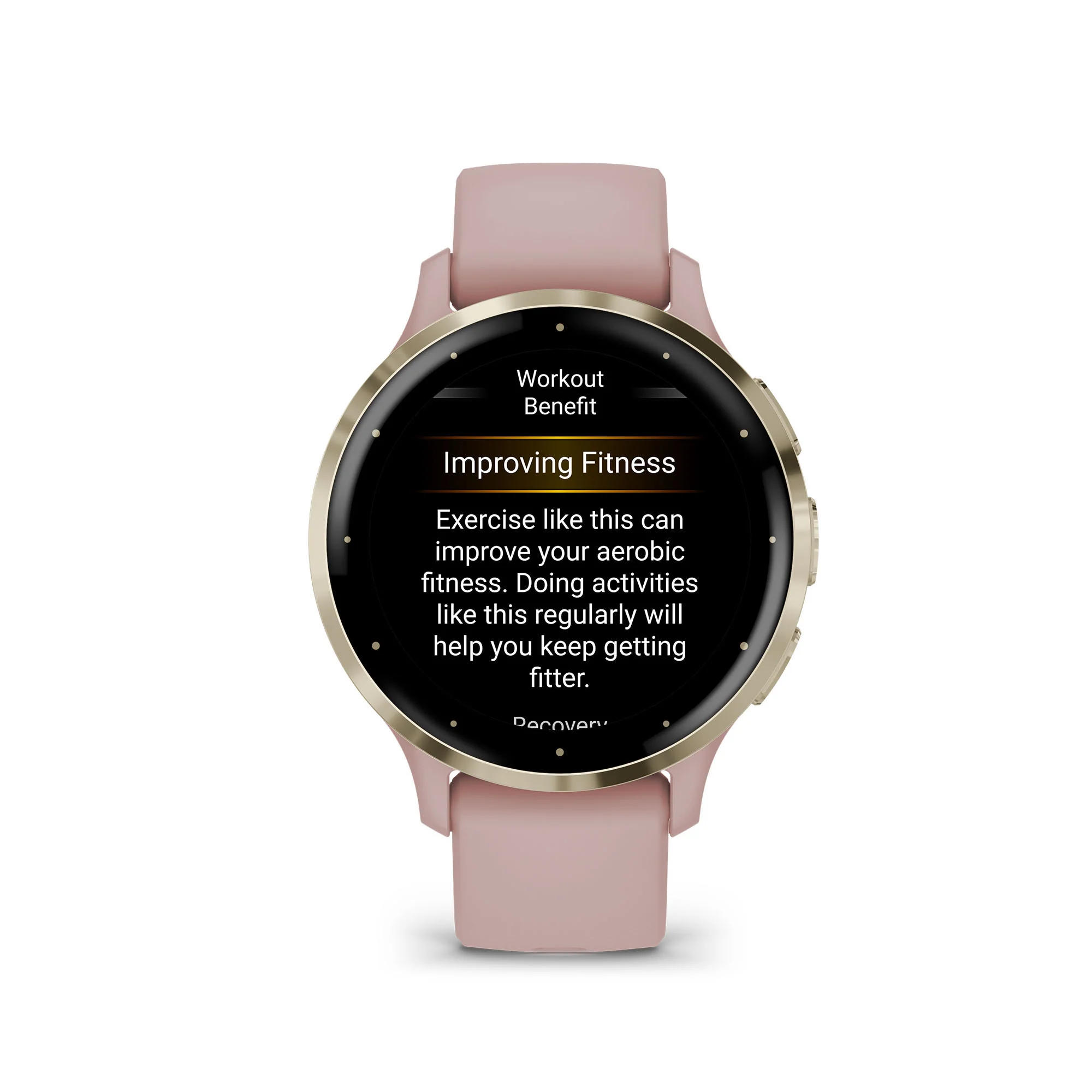 Garmin Venu 3 Soft Gold + Ivory Smart Watch - Image 4