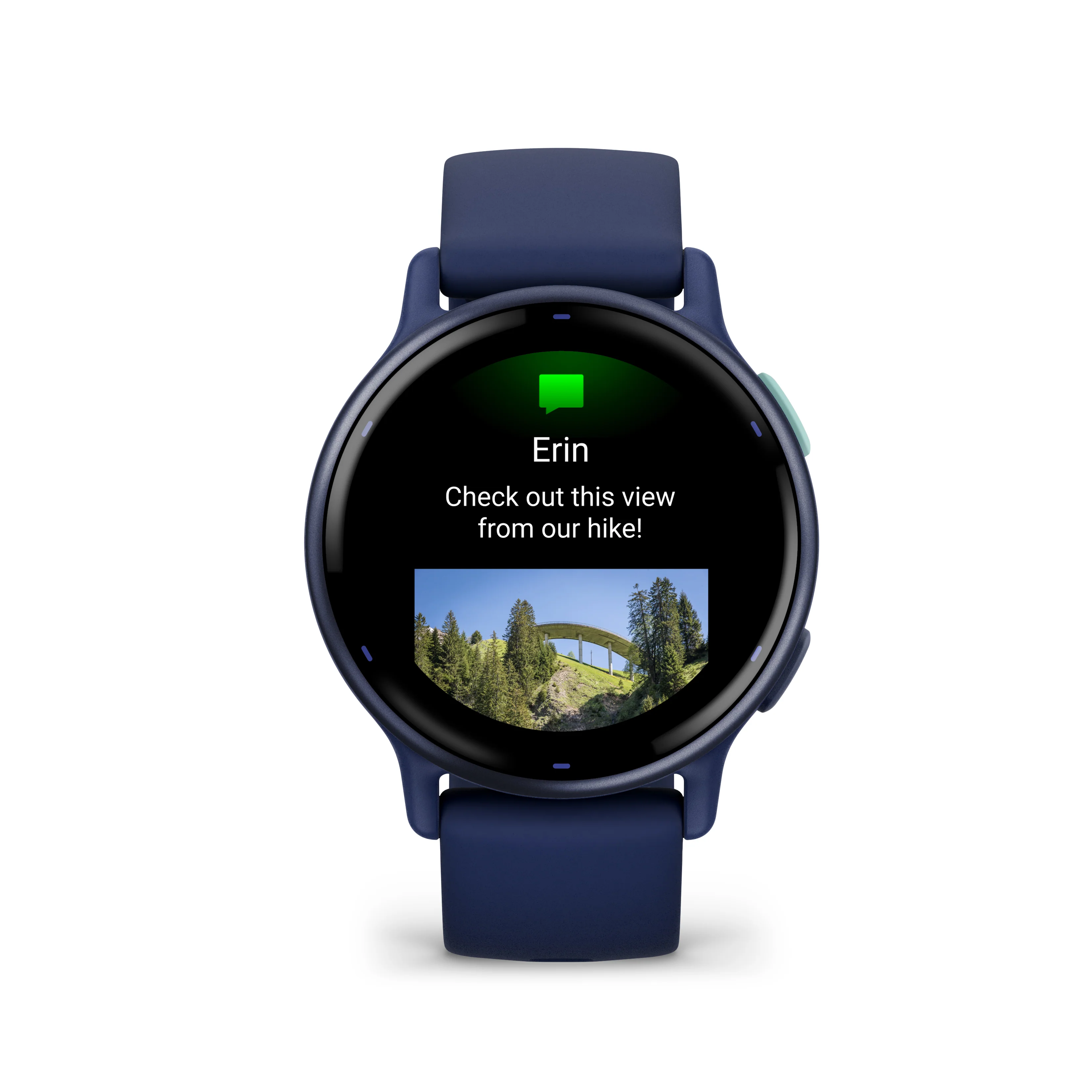 Garmin Vivoactive 5 Metallic + Navy Smart Watch - Image 2