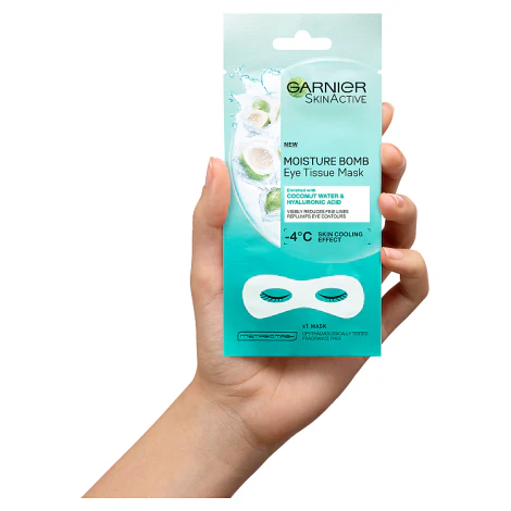 Garnier Moisture Bomb Coconut Water Eye Tissue Mask - Image 2
