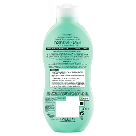 Garnier Intensive 7 Days Mango Probiotic Extract Body Lotion Dry Skin - Image 2