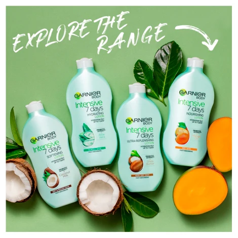 Garnier Intensive 7 Days Mango Probiotic Extract Body Lotion Dry Skin - Image 6
