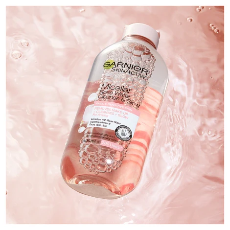 Garnier Micellar Rose Water Cleanse & Glow 100ml - Image 6