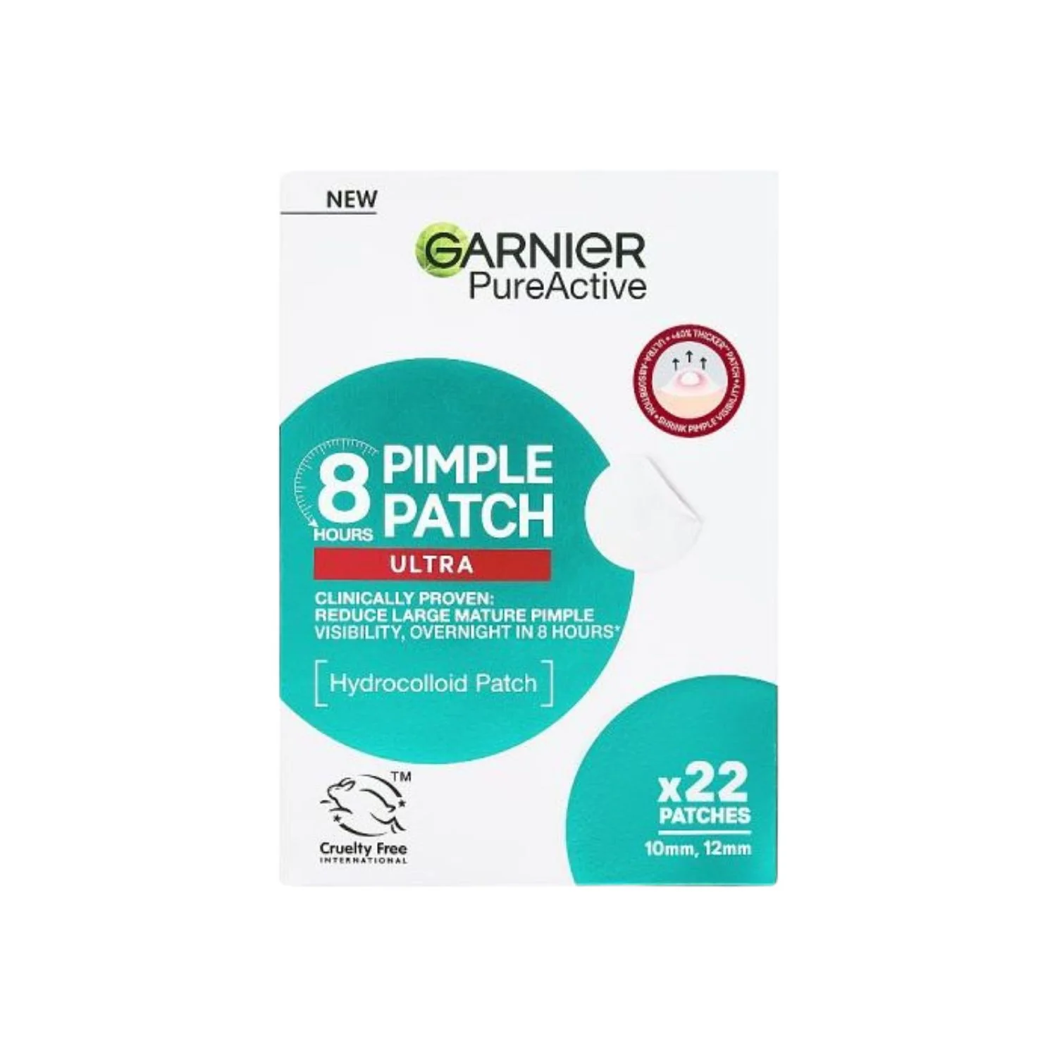 Garnier Pure Active Ultra Invisible Blemish Patches - 22 Patches