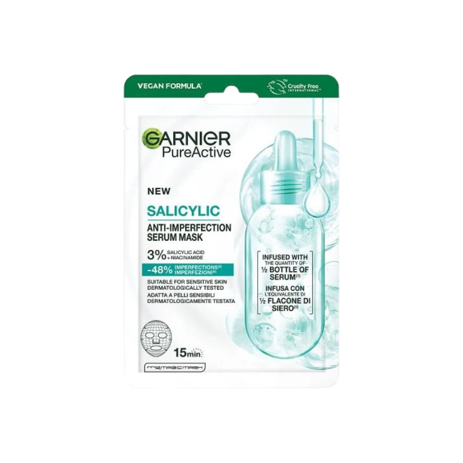 Garnier Pure Active Salicylic Acid Face Sheet Mask