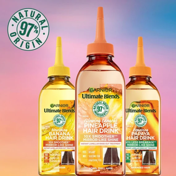 Garnier Ultimate Blends Nourishing Banana Hair Drink Liquid Conditioner for Dry Hair 200ml - Image 5