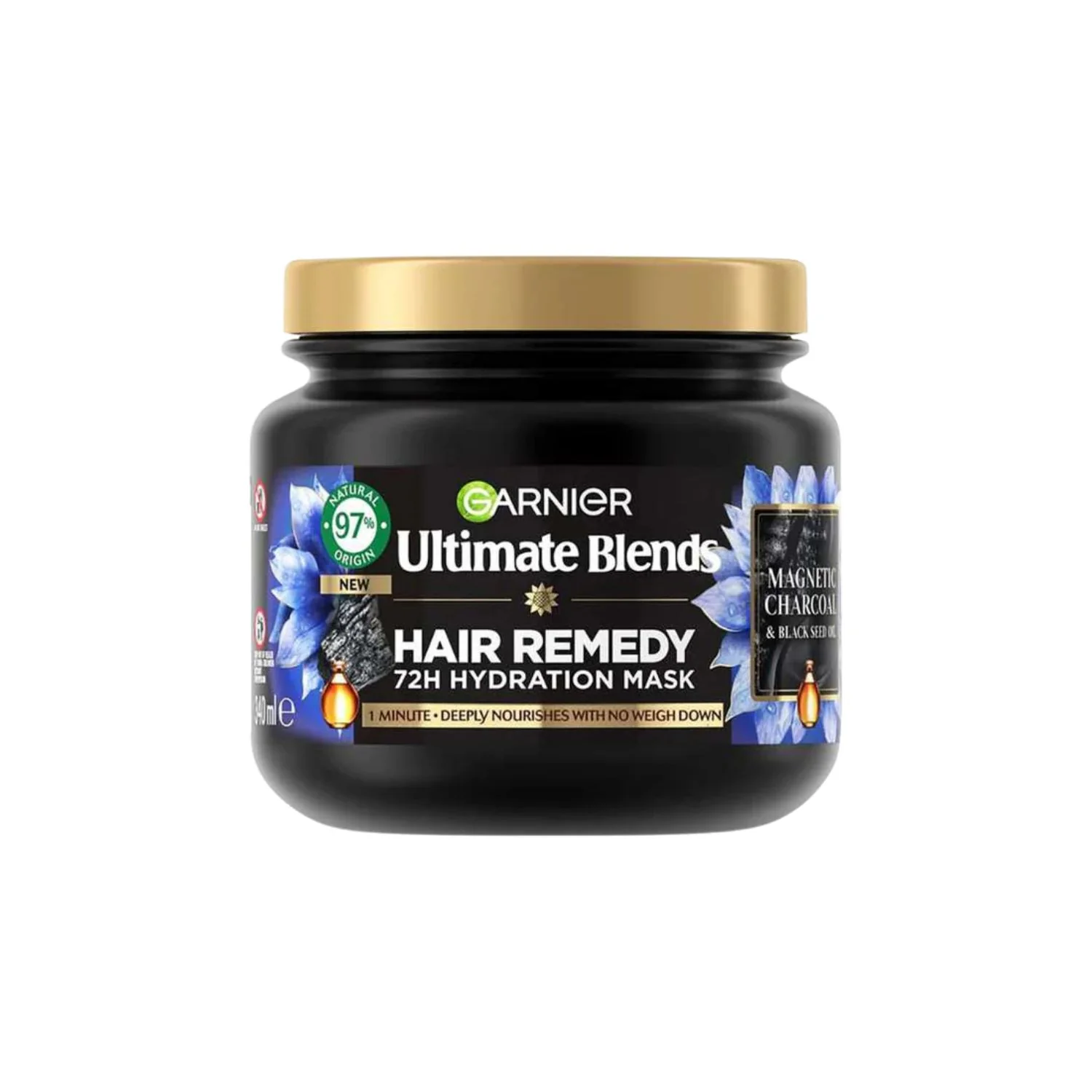 Garnier Ultimate Blends Charcoal Hair Remedy Mask 340ml