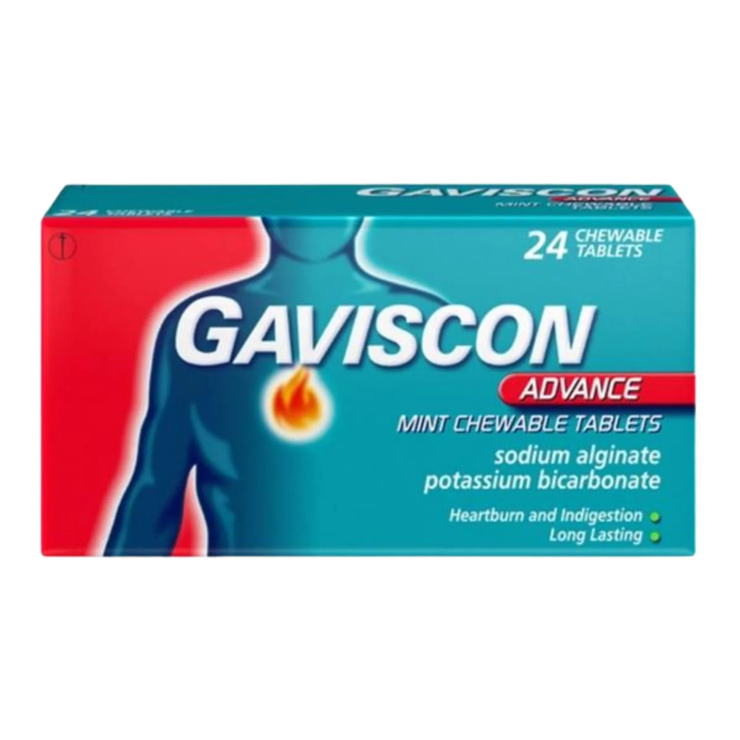 Gaviscon Advance Peppermint Chewable Tablets – 24 Pack
