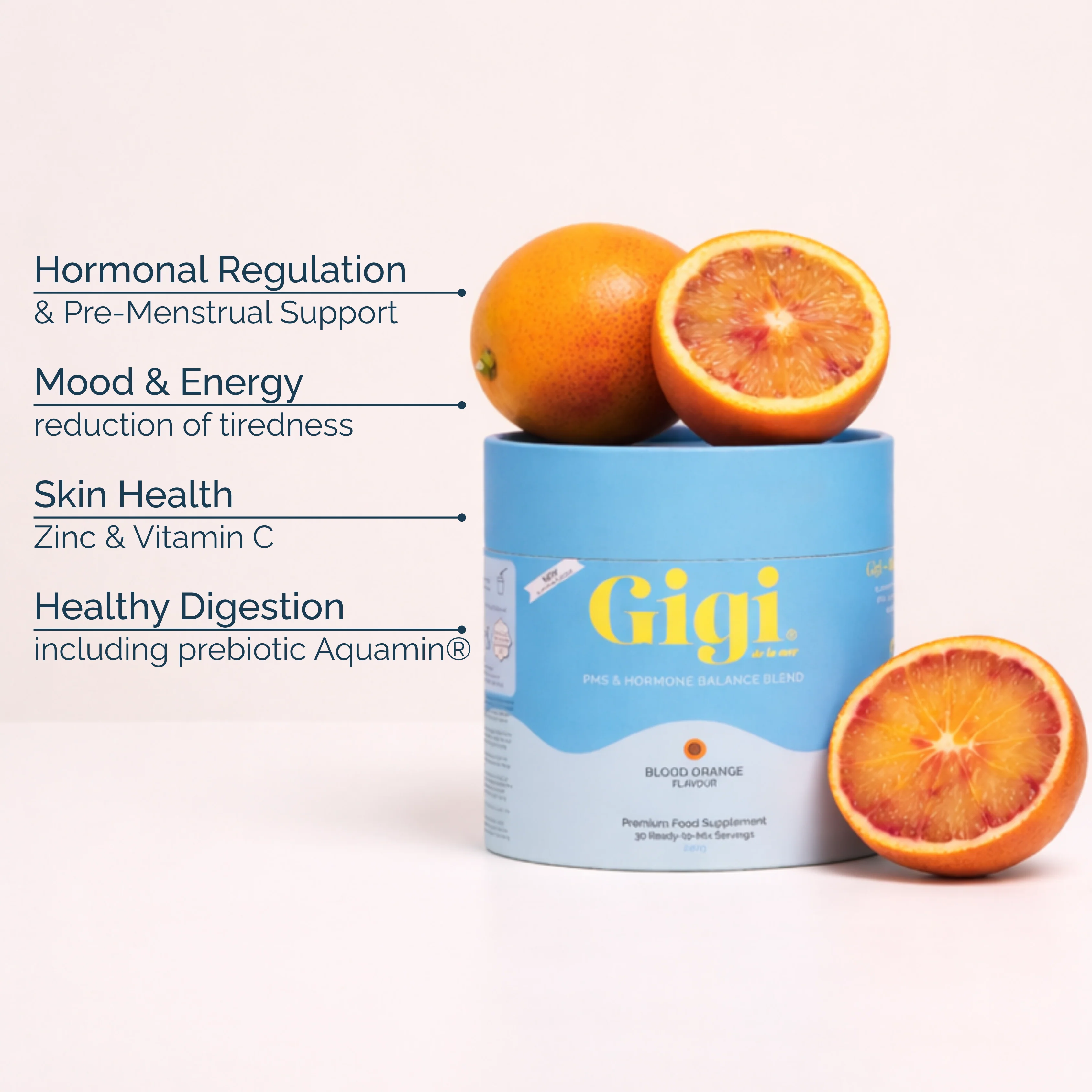 Gigi PMS & Hormone Balance Blend Blood Orange 240g - Image 3