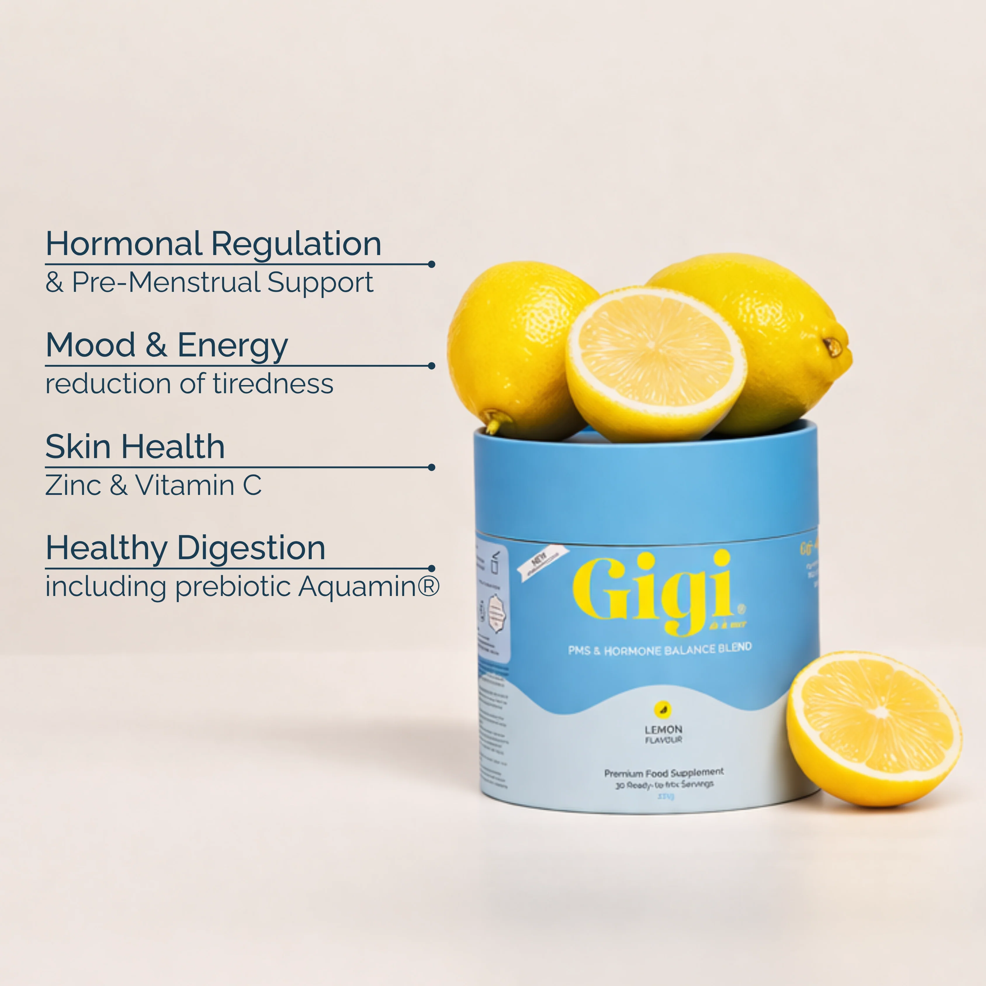 Gigi PMS & Hormone Balance Blend Lemon 231g - Image 3