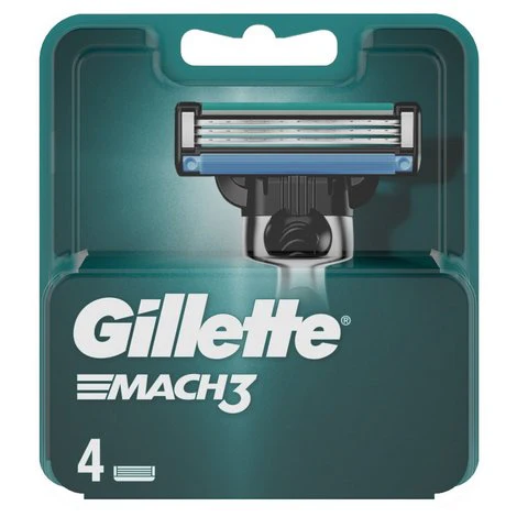 Gillette Mach 3 Razor Blades 4 Cartridges